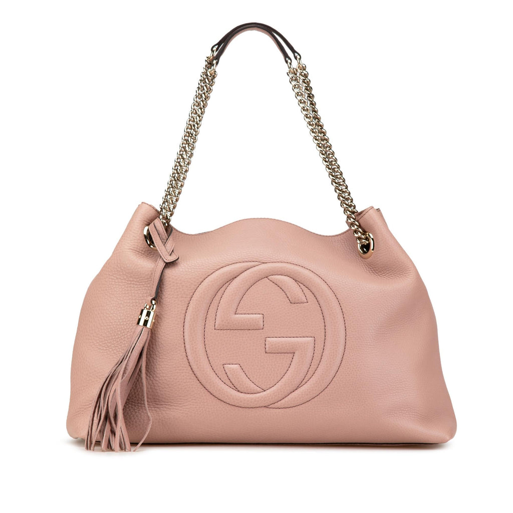Gucci Medium Leather Soho Chain Tote