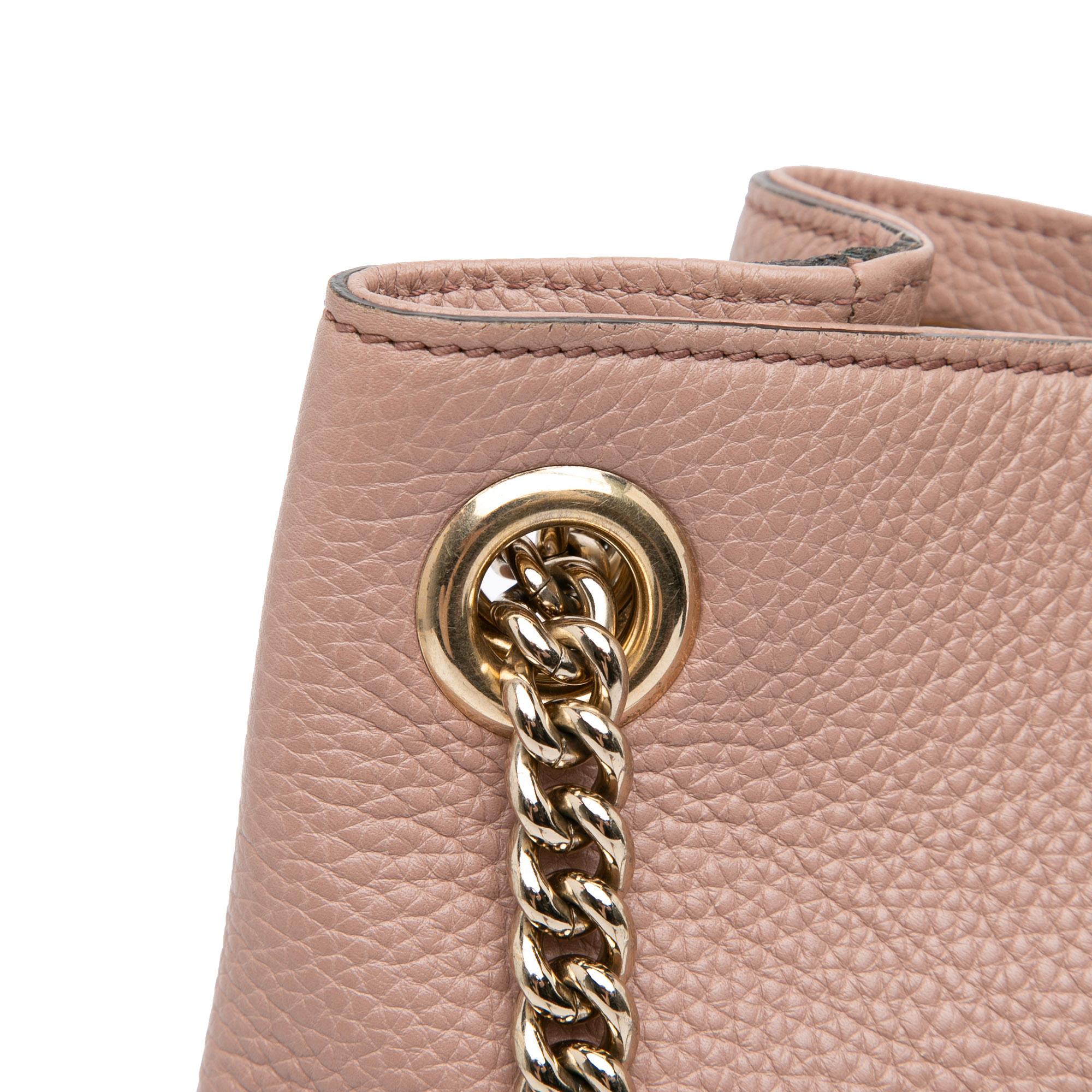 Gucci Medium Leather Soho Chain Tote