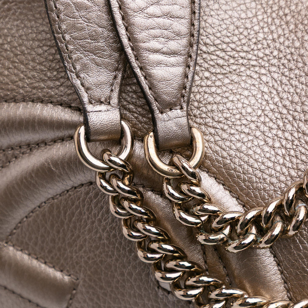 Gucci Medium Leather Soho Chain Tote