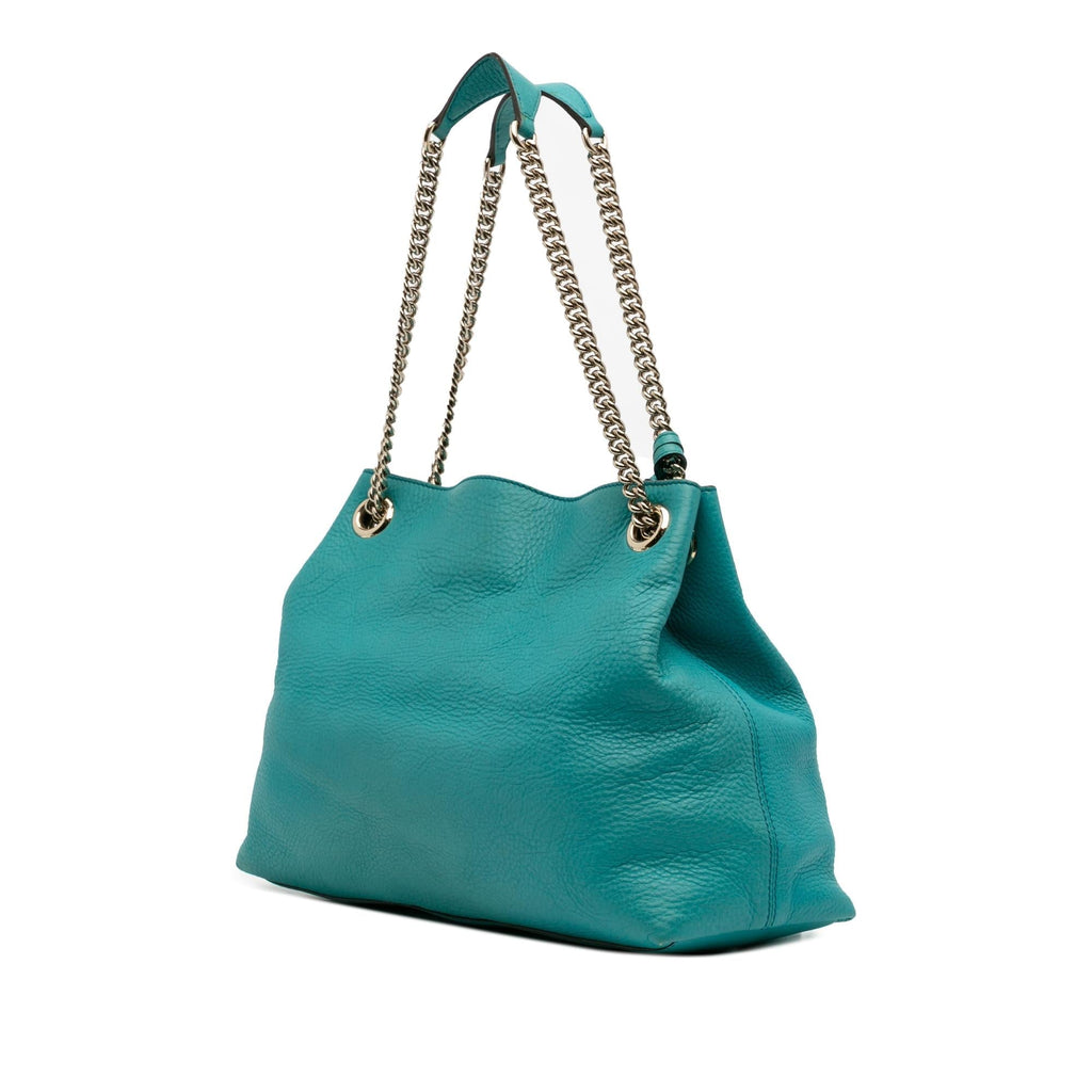 Gucci Medium Leather Soho Chain Tote