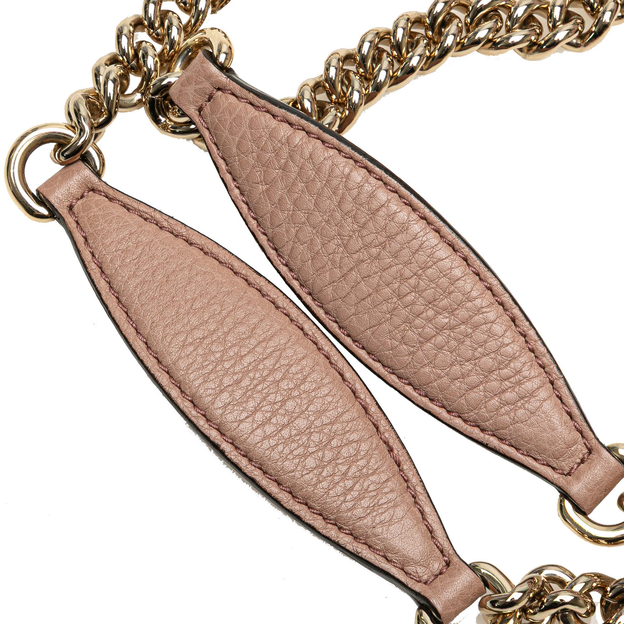 Gucci Medium Leather Soho Chain Tote