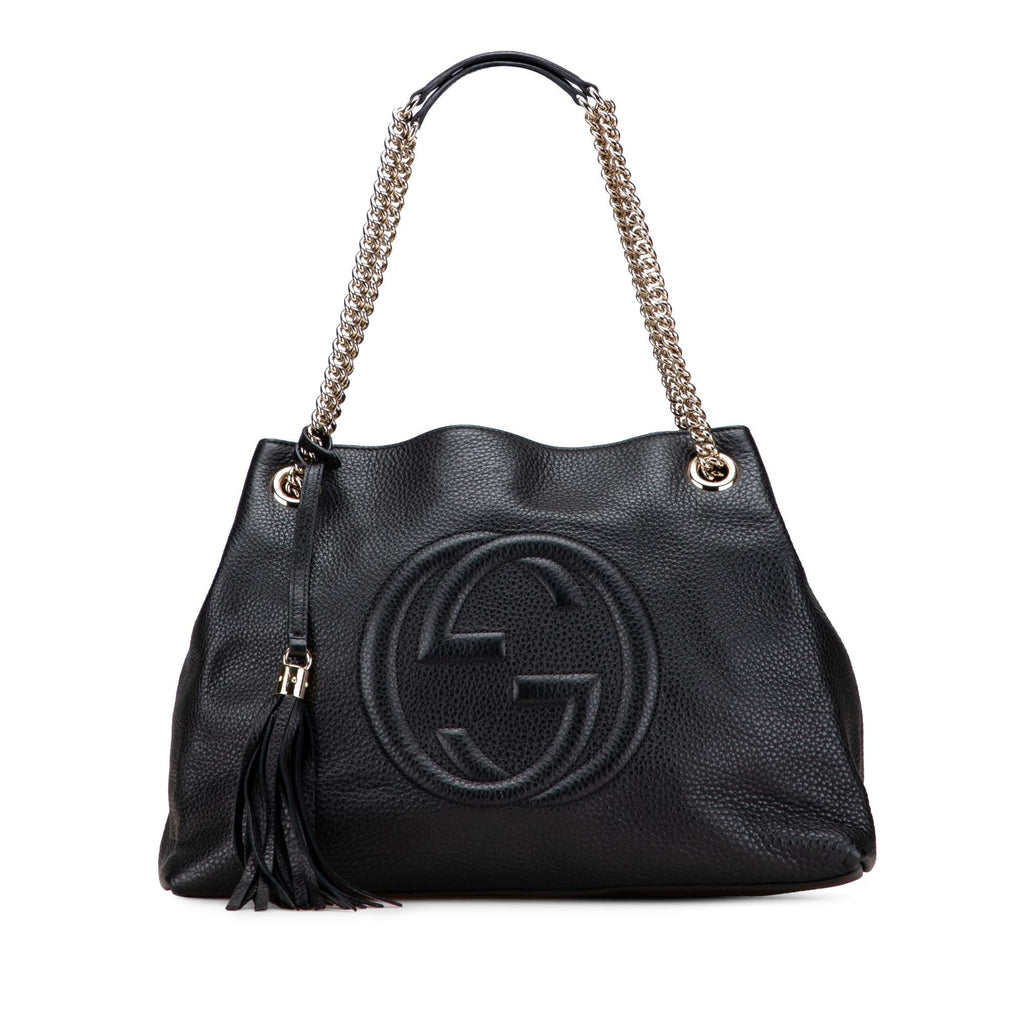 Gucci Medium Leather Soho Chain Tote
