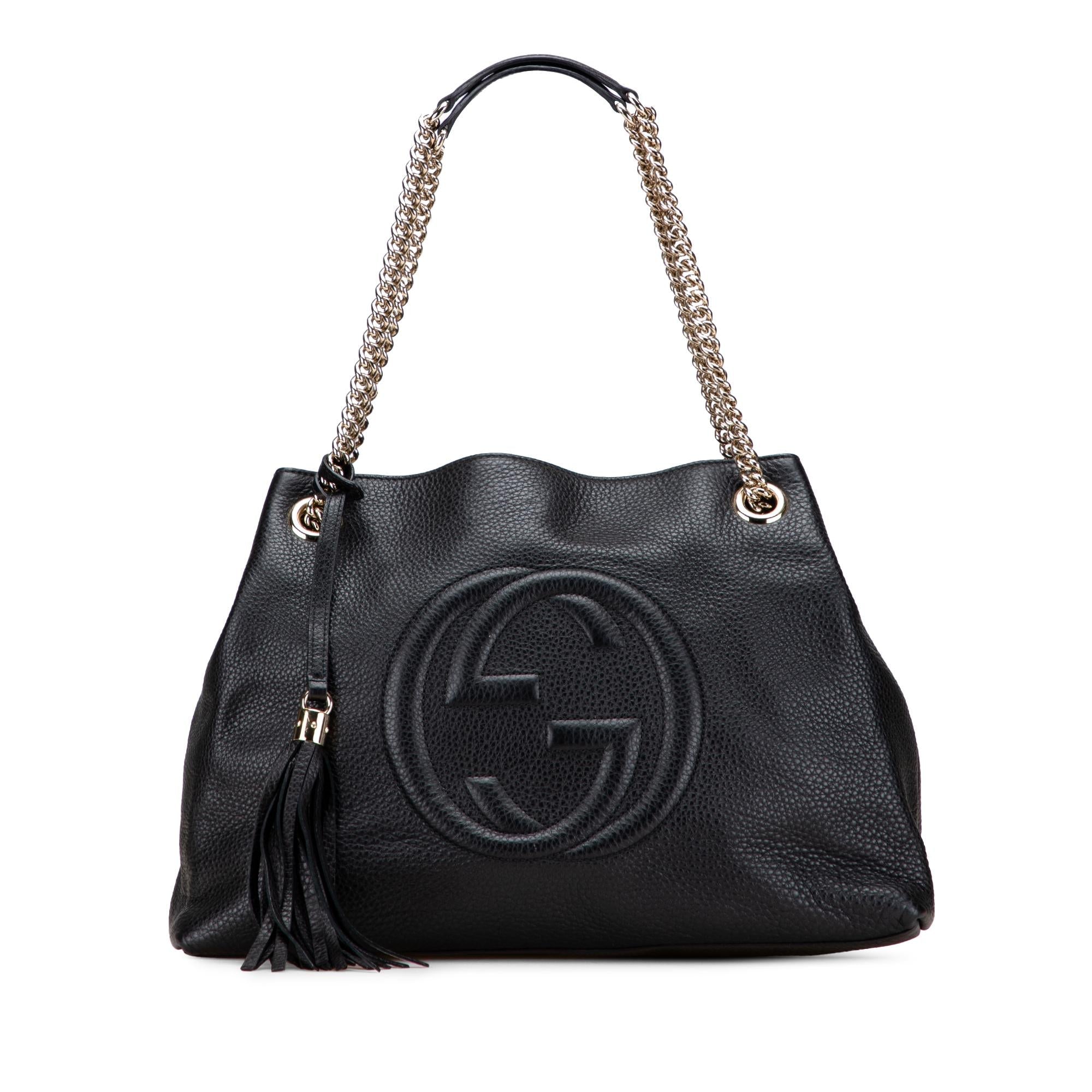 Gucci Medium Leather Soho Chain Tote