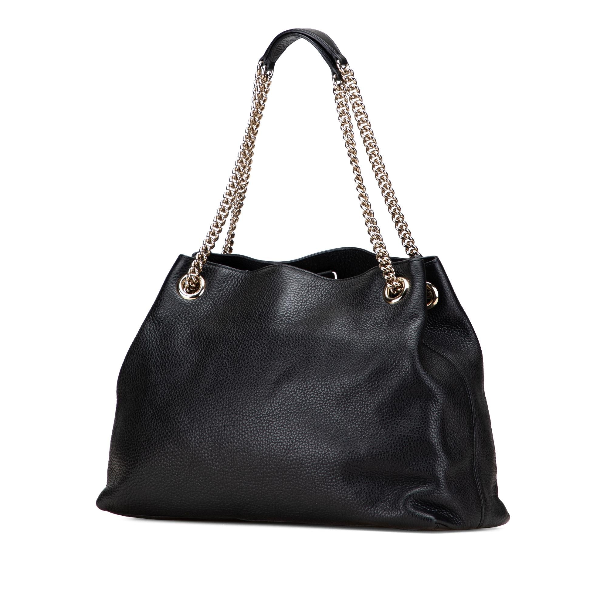 Gucci Medium Leather Soho Chain Tote
