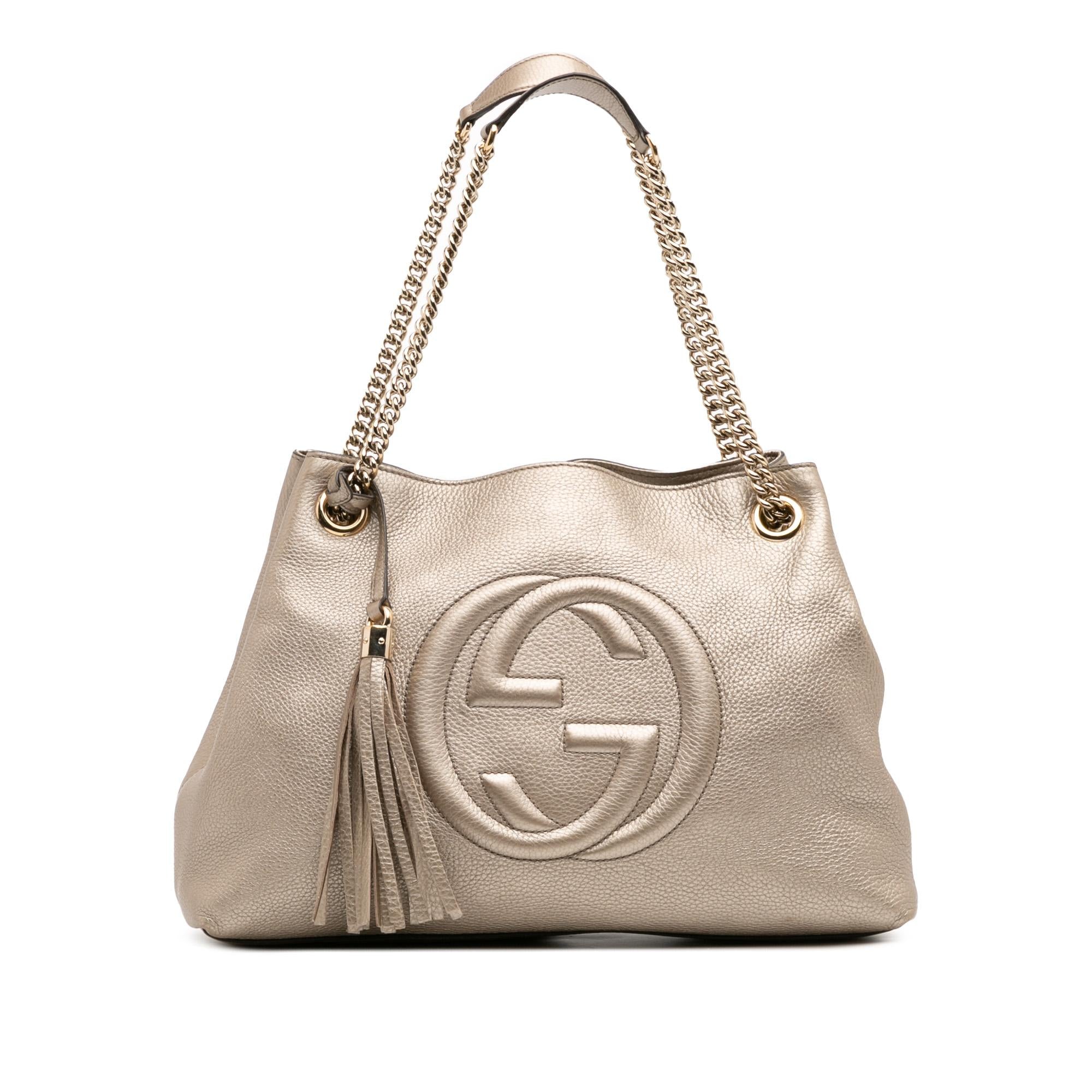 Gucci Medium Leather Soho Chain Tote