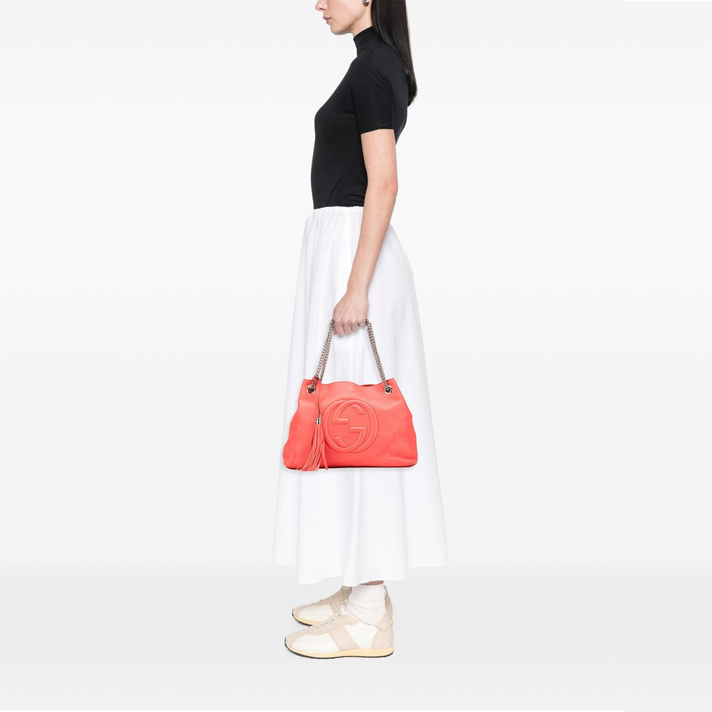 Gucci Medium Leather Soho Chain Tote