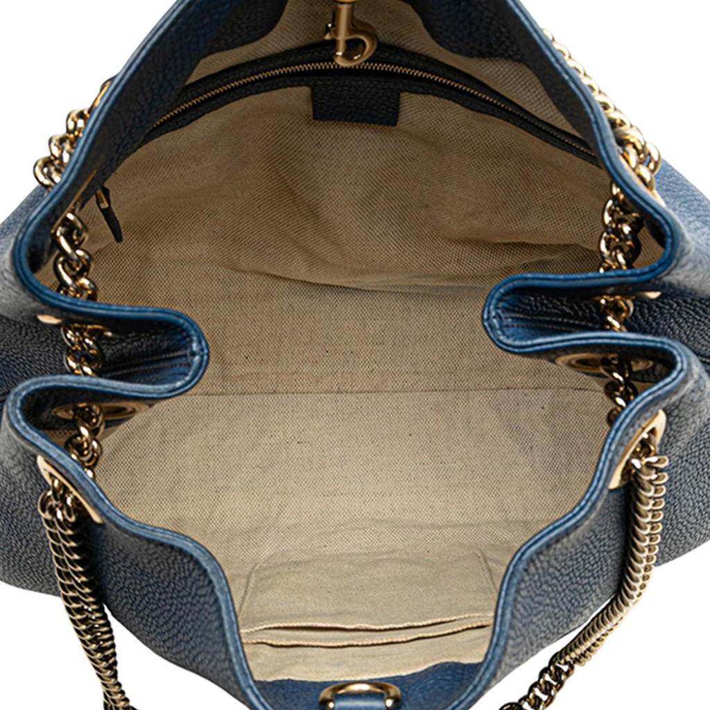 Gucci Medium Leather Soho Chain Tote