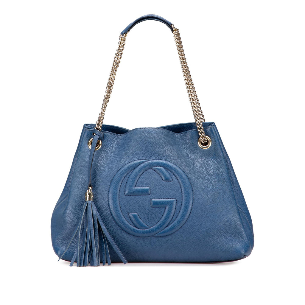 Gucci Medium Leather Soho Chain Tote