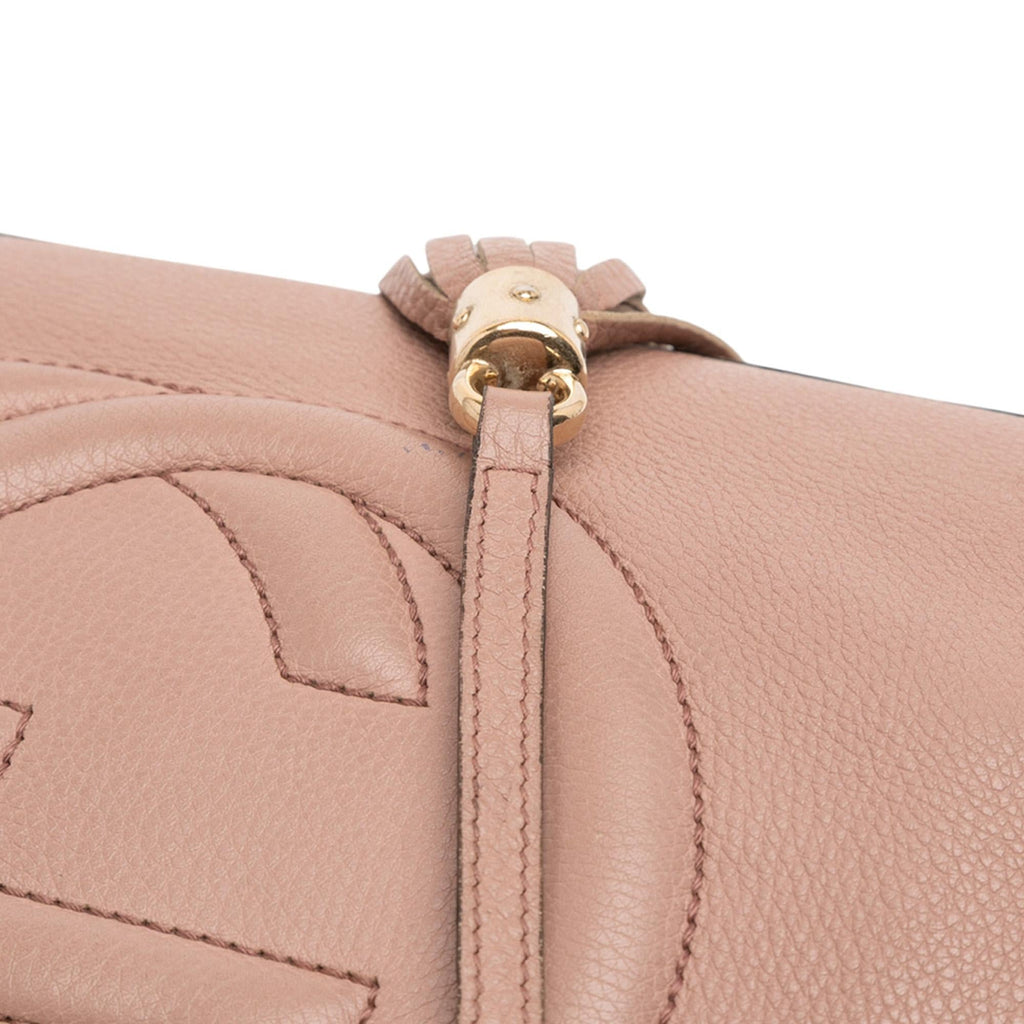 Gucci Medium Leather Soho Chain Tote