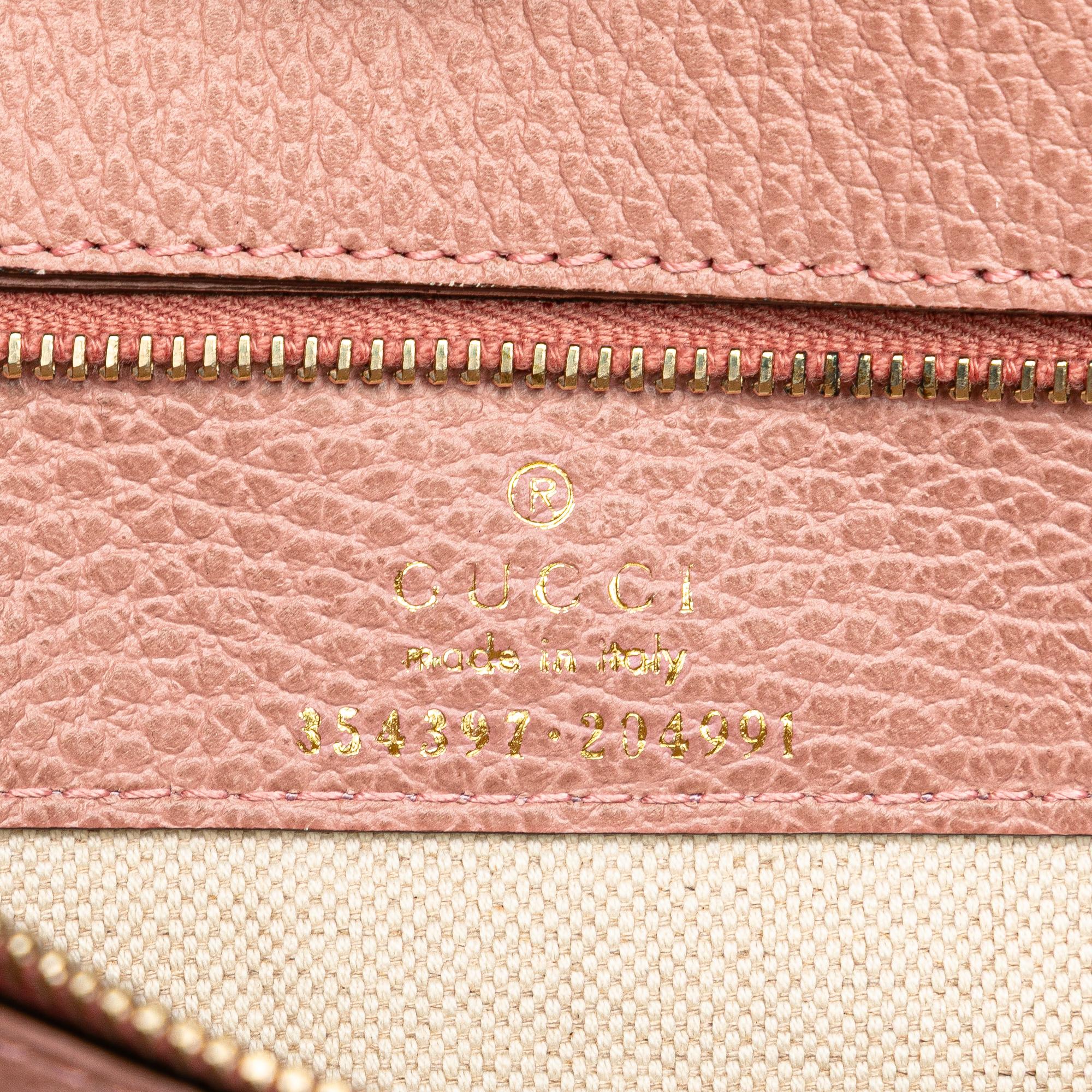 Gucci Medium Leather Swing Tote