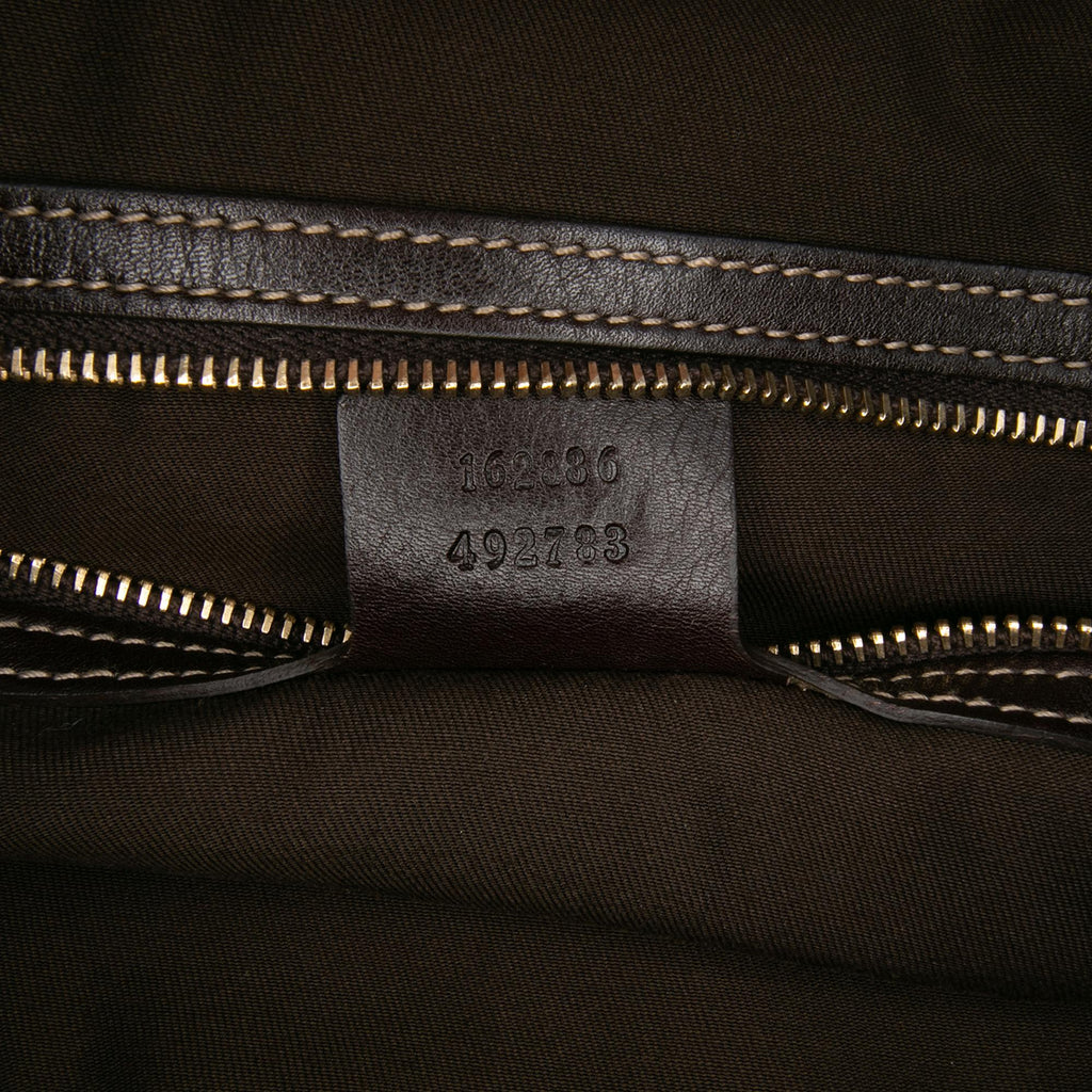Gucci Medium Leather Web Britt Satchel