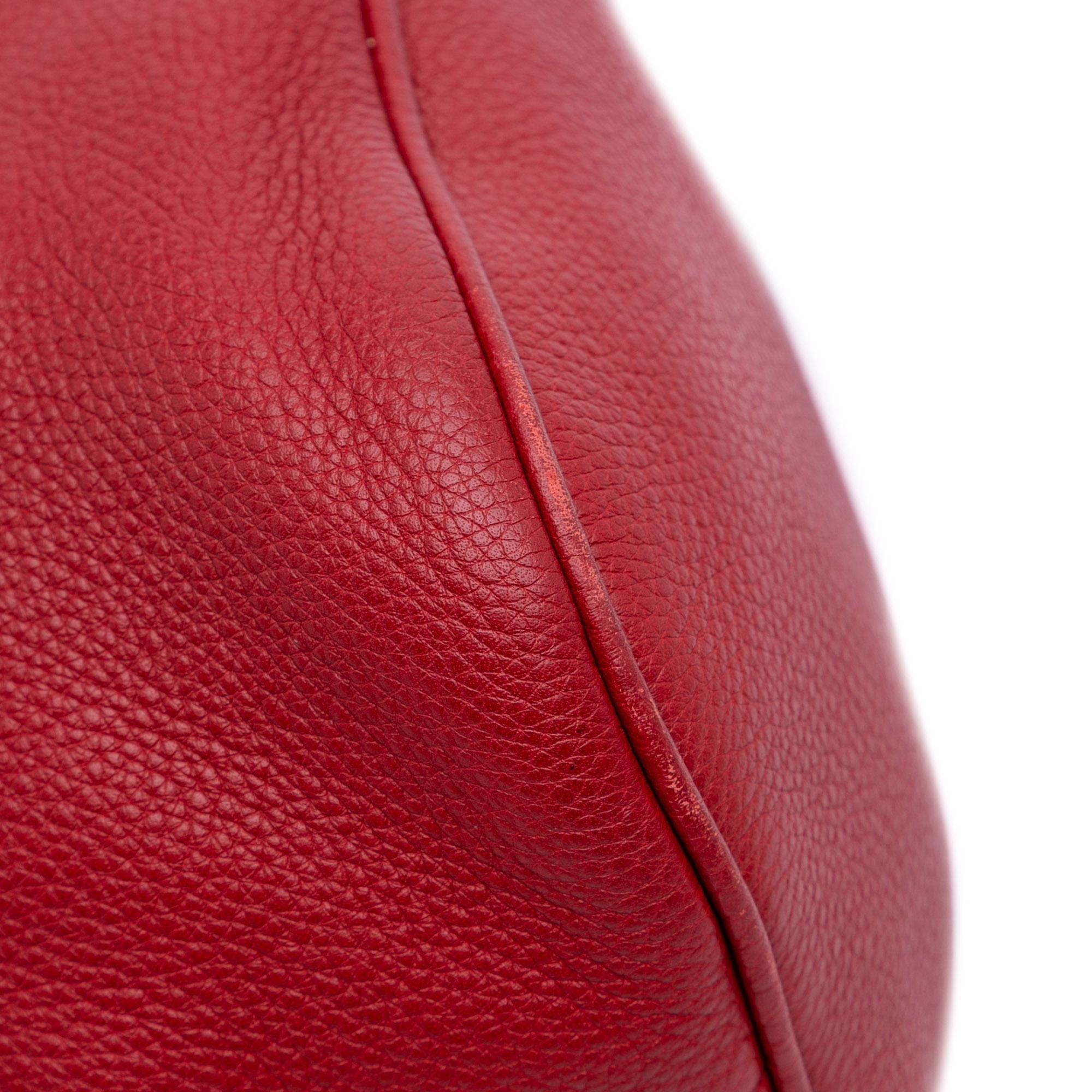 Gucci Medium Leather Web Dome Satchel
