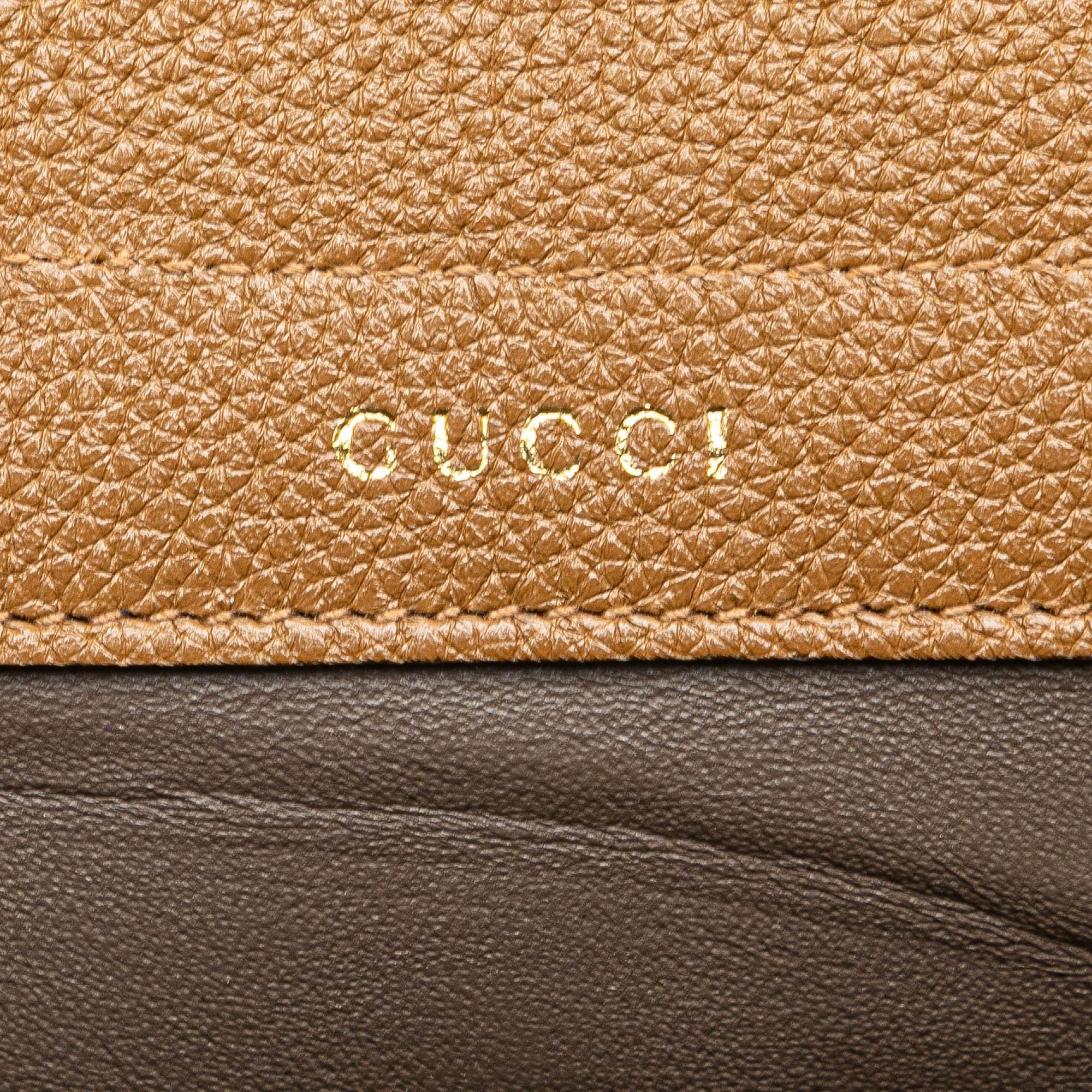 Gucci Medium Leather Zumi Top Handle Bag