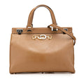 Gucci Medium Leather Zumi Top Handle Bag