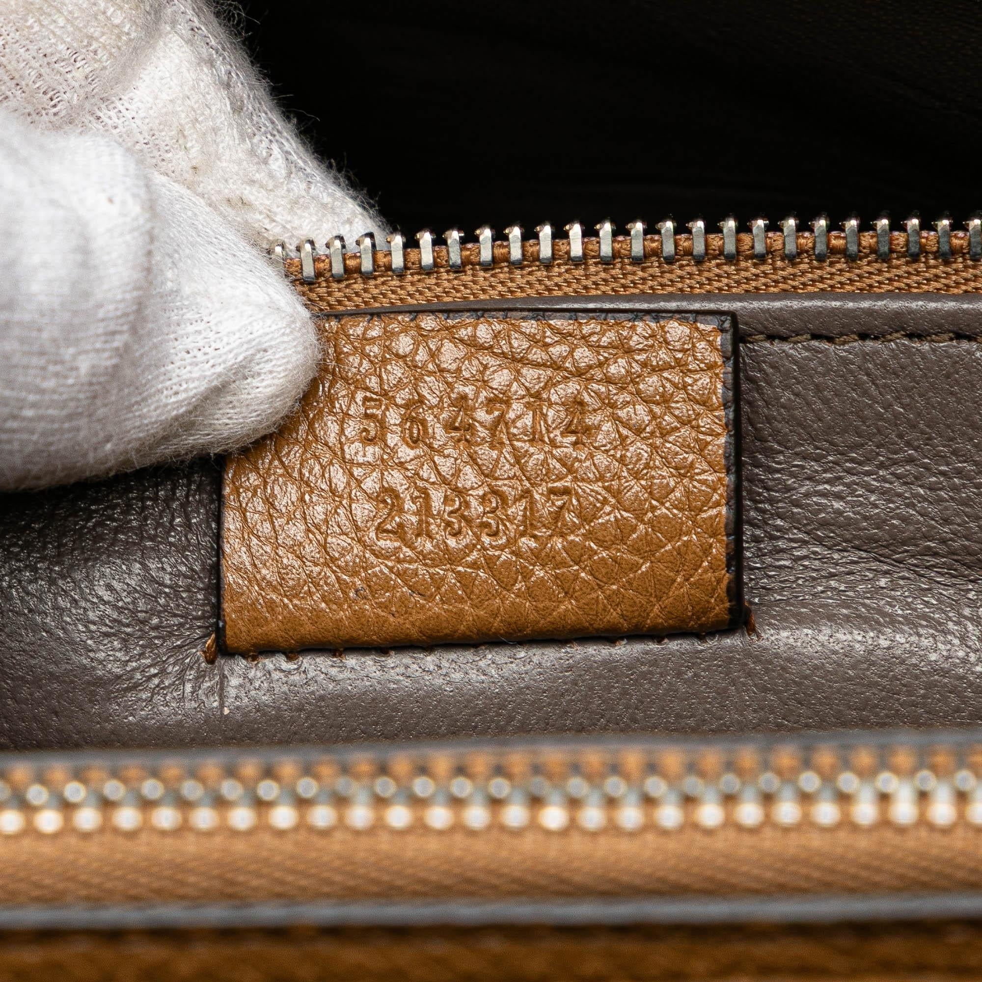 Gucci Medium Leather Zumi Top Handle Bag