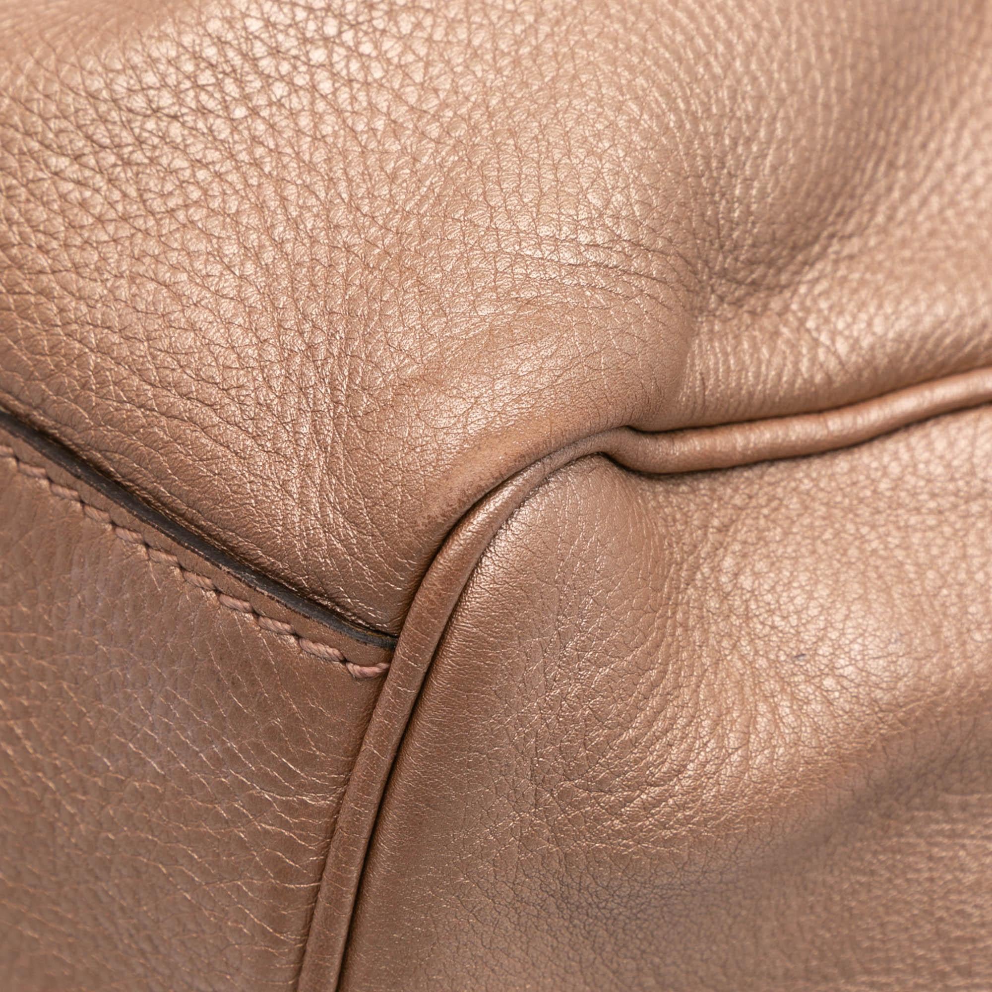 Gucci Medium Metallic Calfskin Sukey Tote