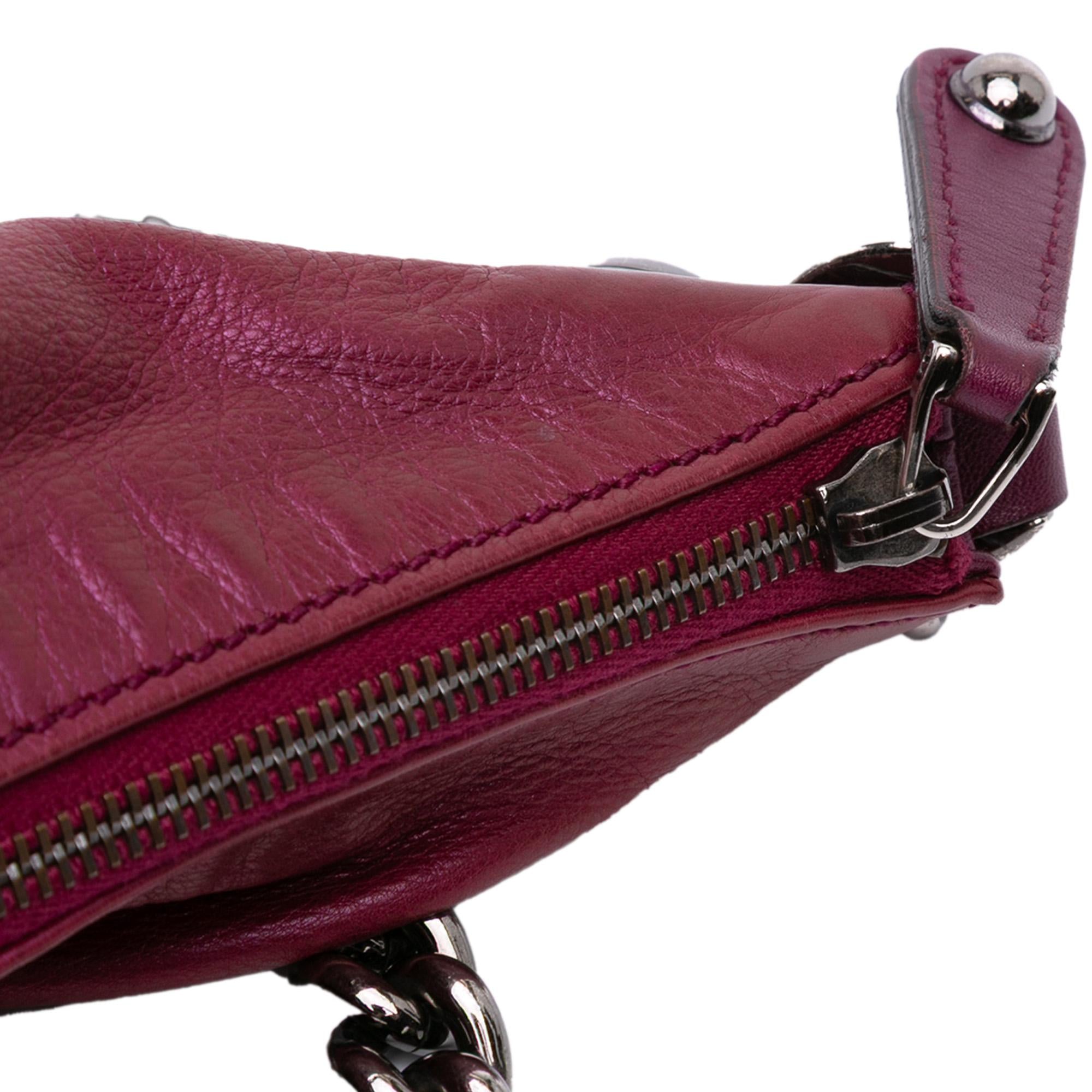 Gucci Medium Metallic Leather Galaxy Chain Shoulder Bag