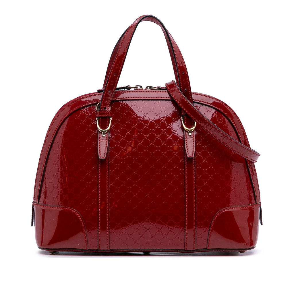Gucci Medium Microguccissima PatLBt Nice Dome Satchel