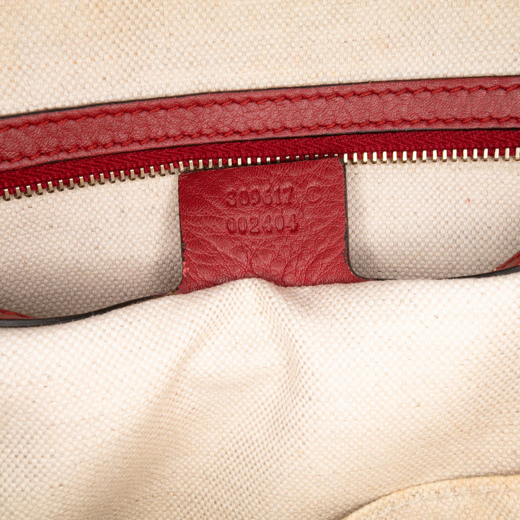 Gucci Medium Microguccissima PatLBt Nice Dome Satchel