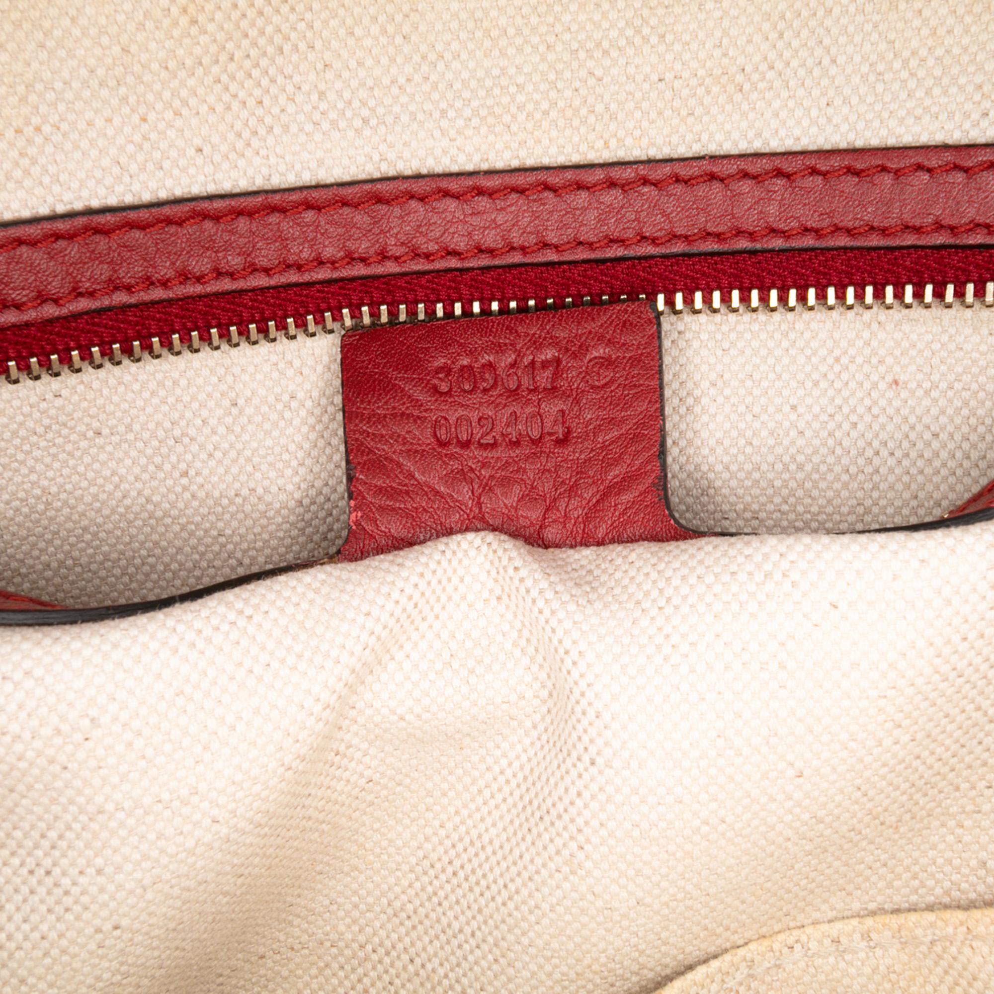 Gucci Medium Microguccissima PatLBt Nice Dome Satchel