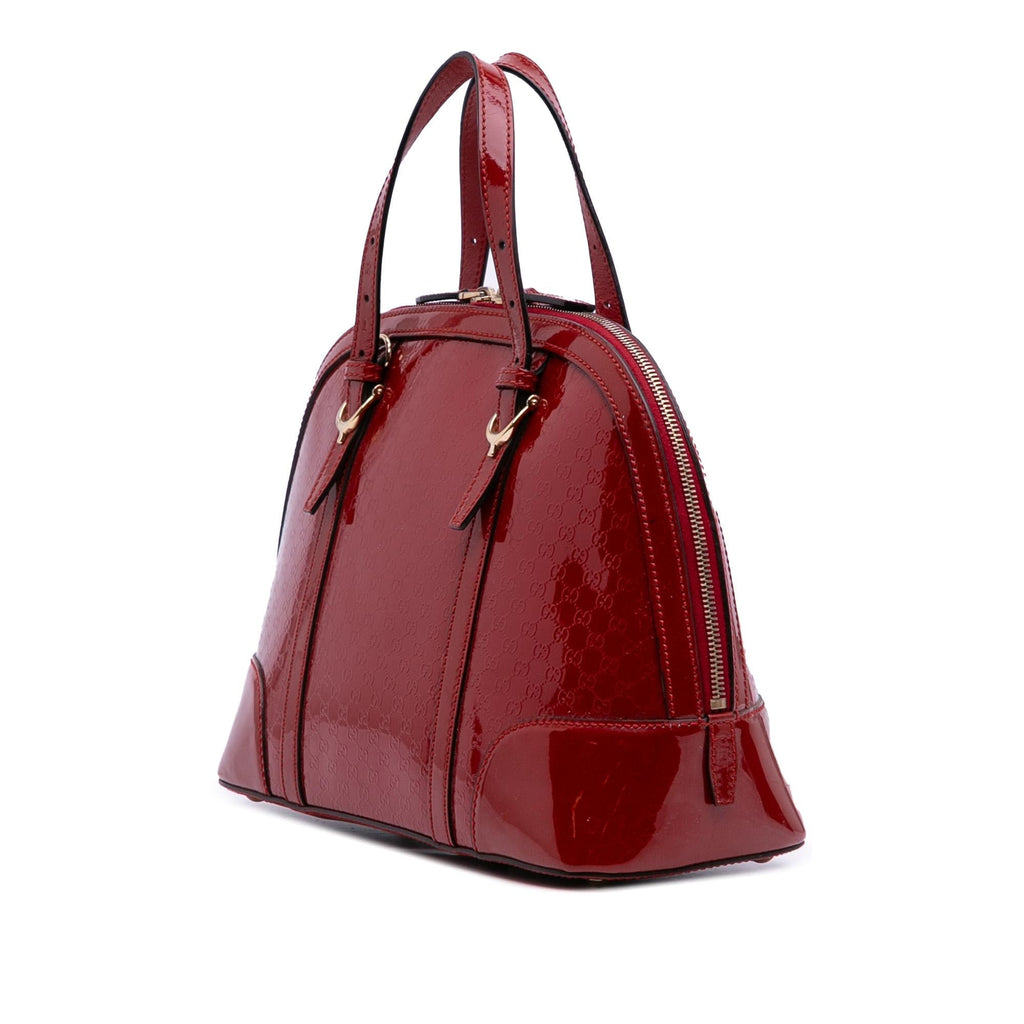 Gucci Medium Microguccissima PatLBt Nice Dome Satchel