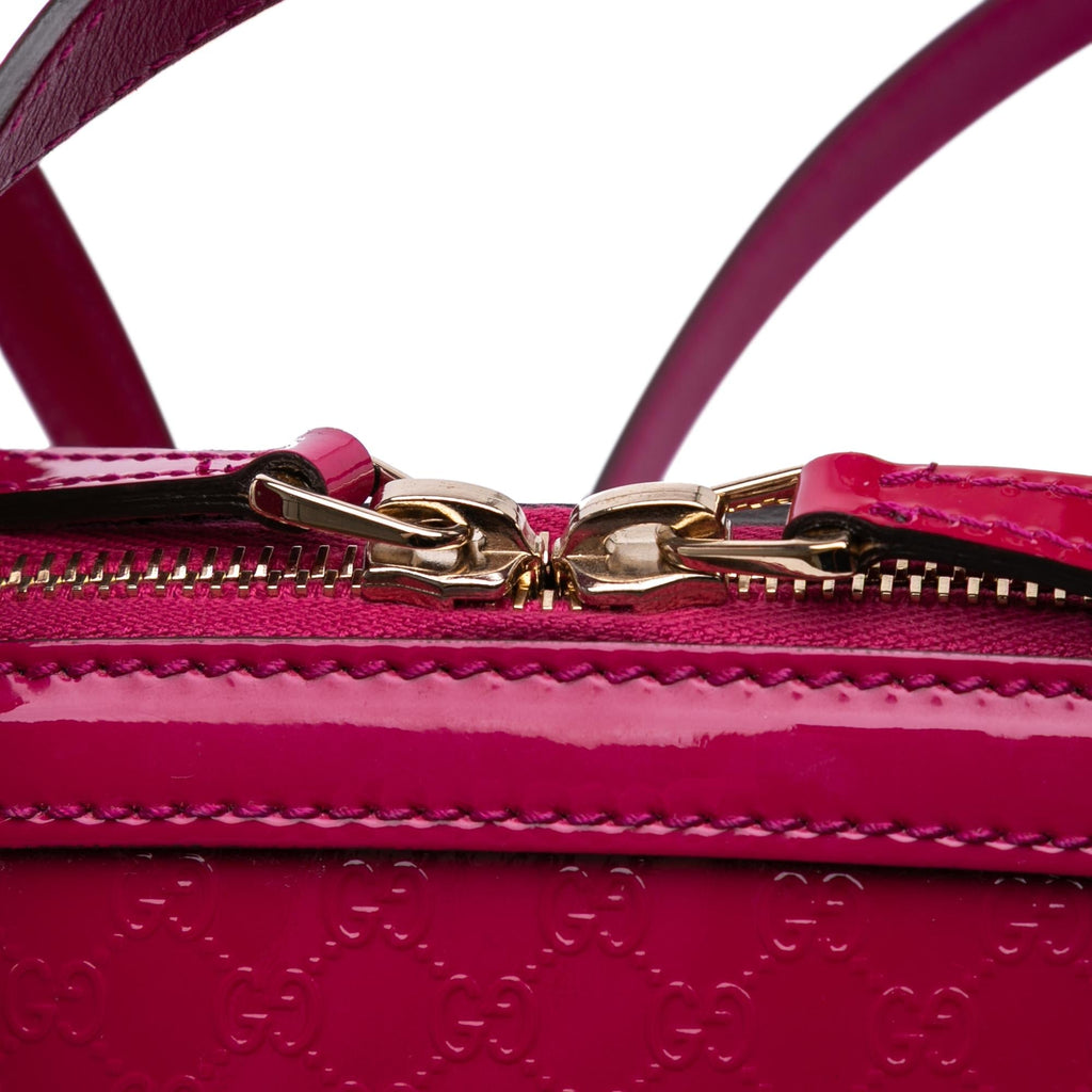 Gucci Medium Microguccissima PatLBt Nice Dome Satchel
