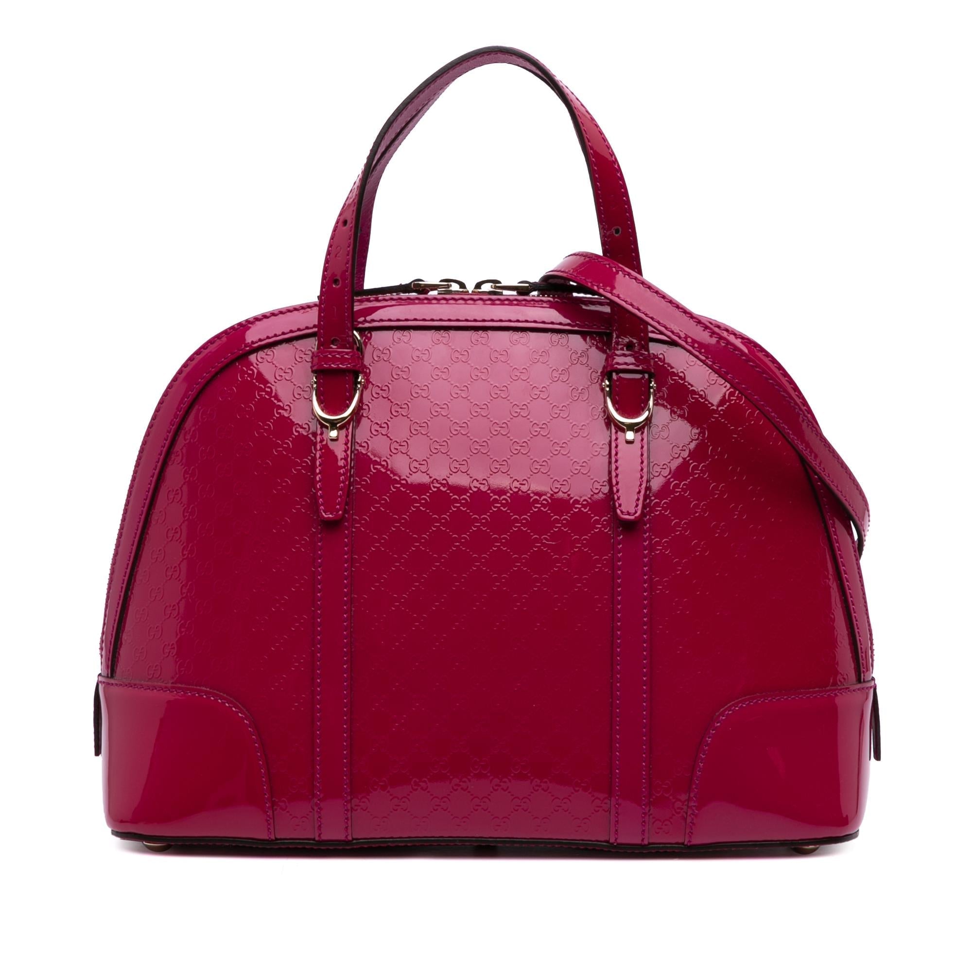 Gucci Medium Microguccissima PatLBt Nice Dome Satchel