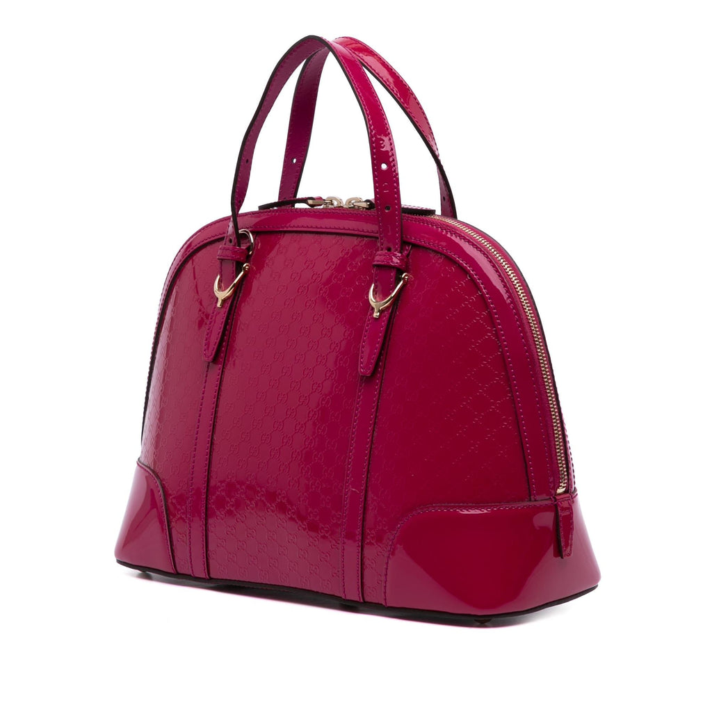 Gucci Medium Microguccissima PatLBt Nice Dome Satchel