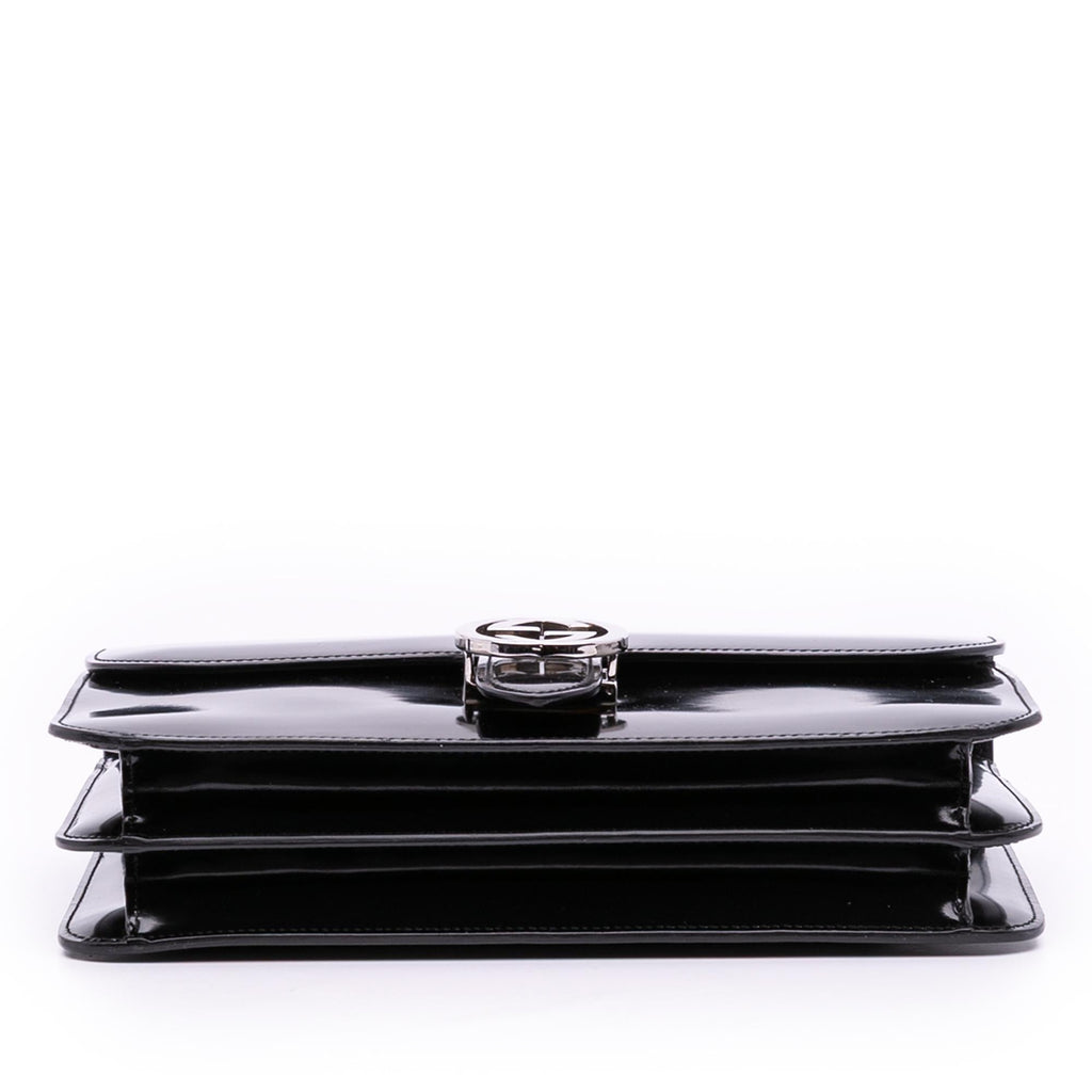 Gucci Medium PatLBt Dollar Interlocking G Crossbody