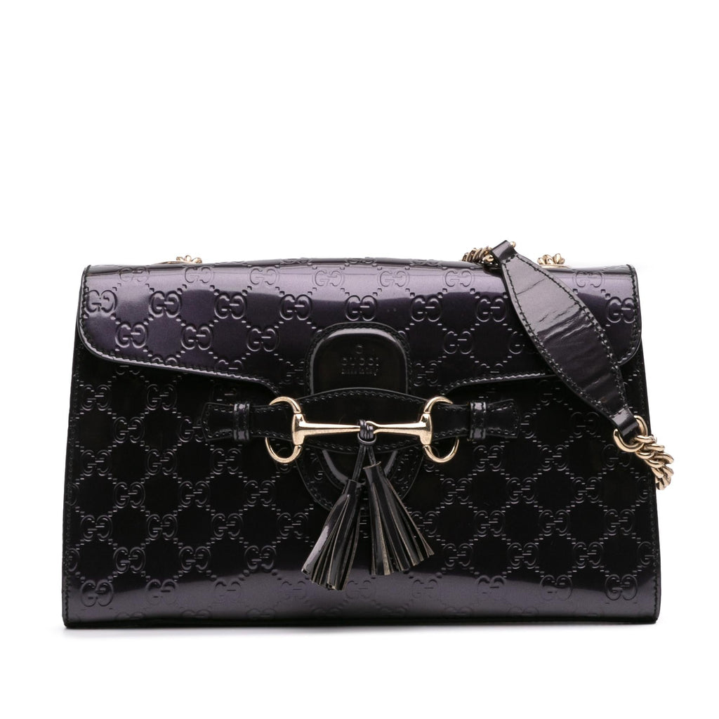 Gucci Medium PatLBt Guccissima Emily Shoulder Bag