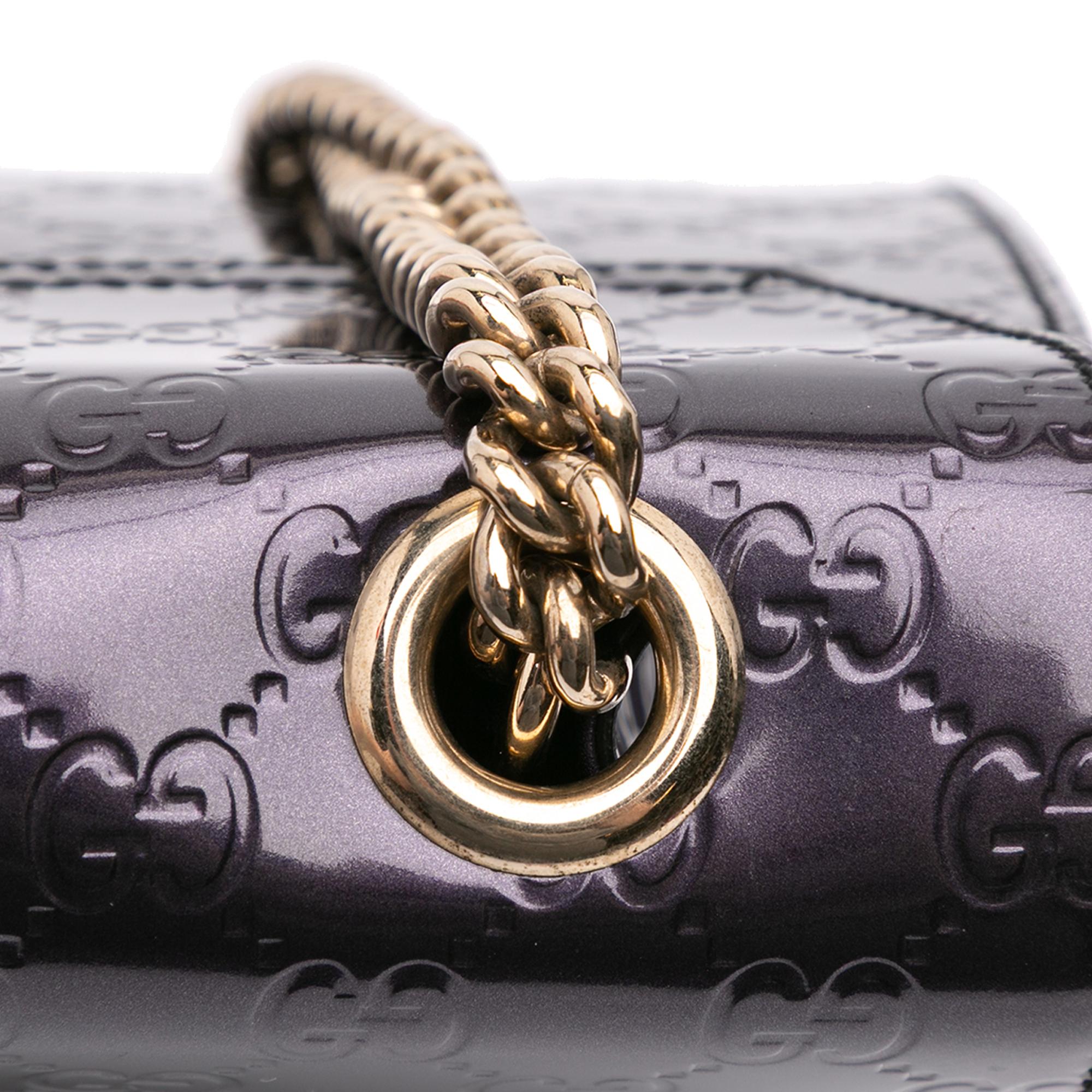 Gucci Medium PatLBt Guccissima Emily Shoulder Bag