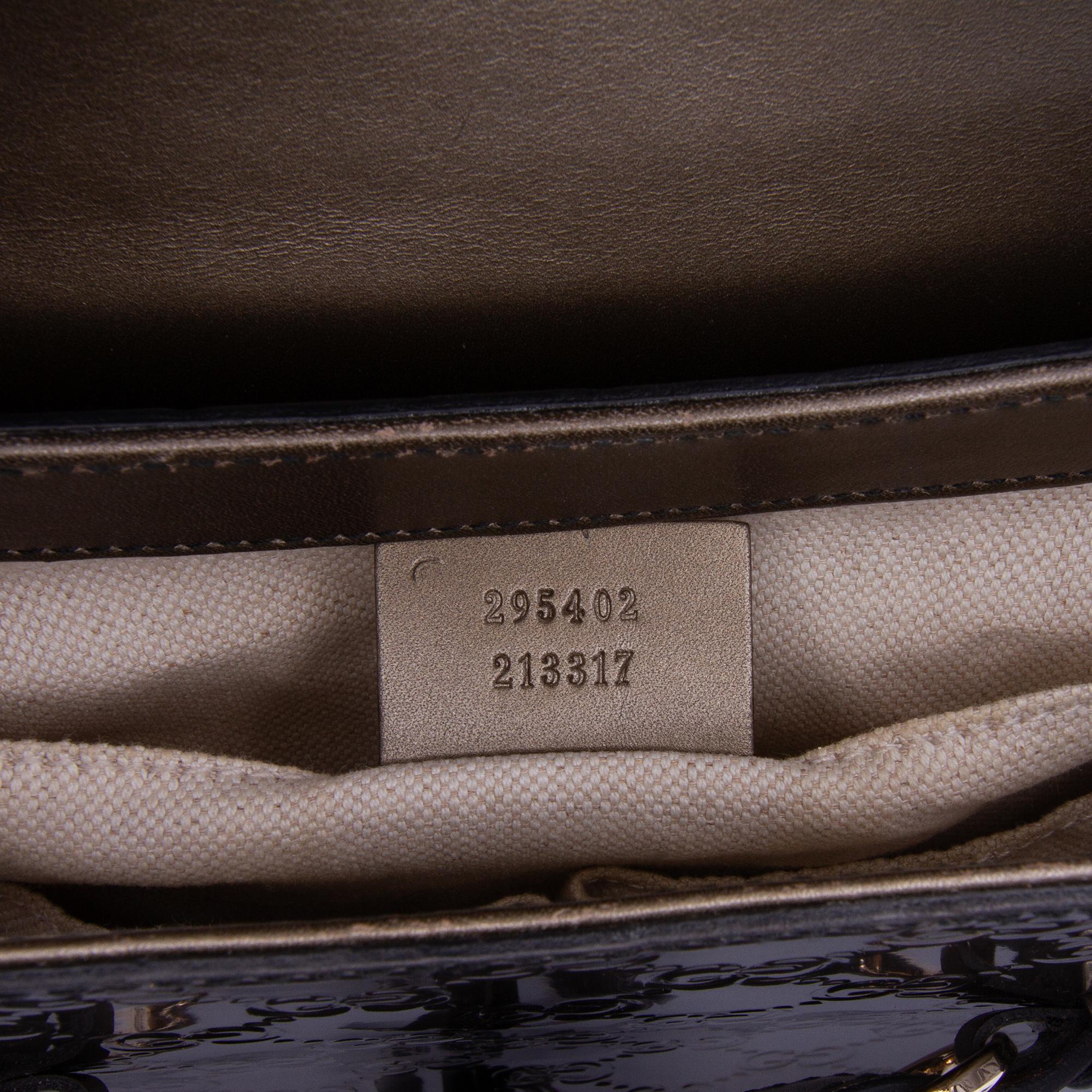 Gucci Medium PatLBt Guccissima Emily Shoulder Bag