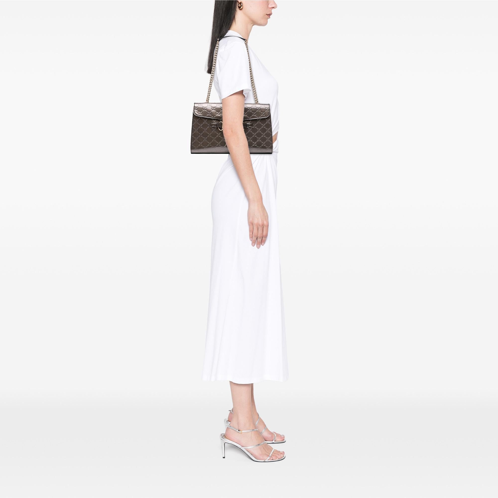 Gucci Medium PatLBt Guccissima Emily Shoulder Bag