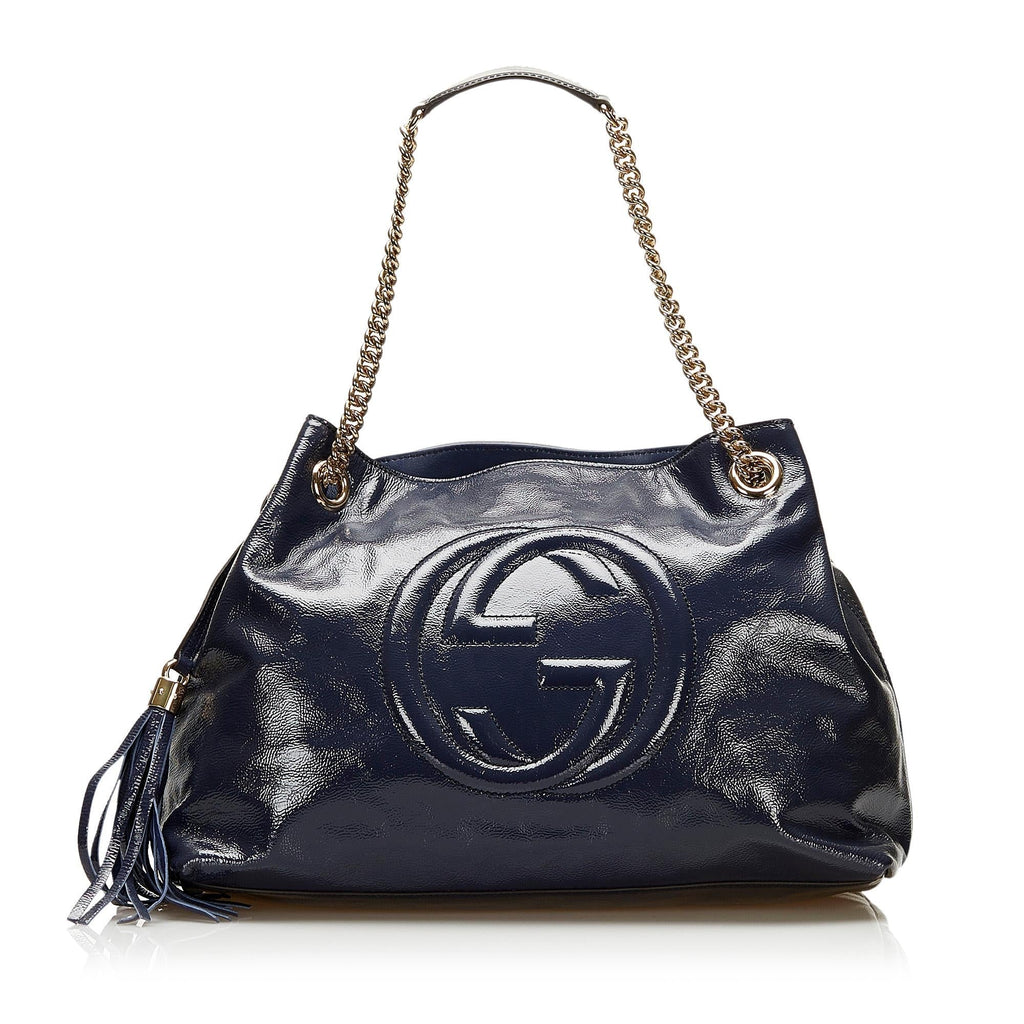 Gucci Medium 1:1 Rep Leather Soho Chain Tote (SHG-6iuy6S)