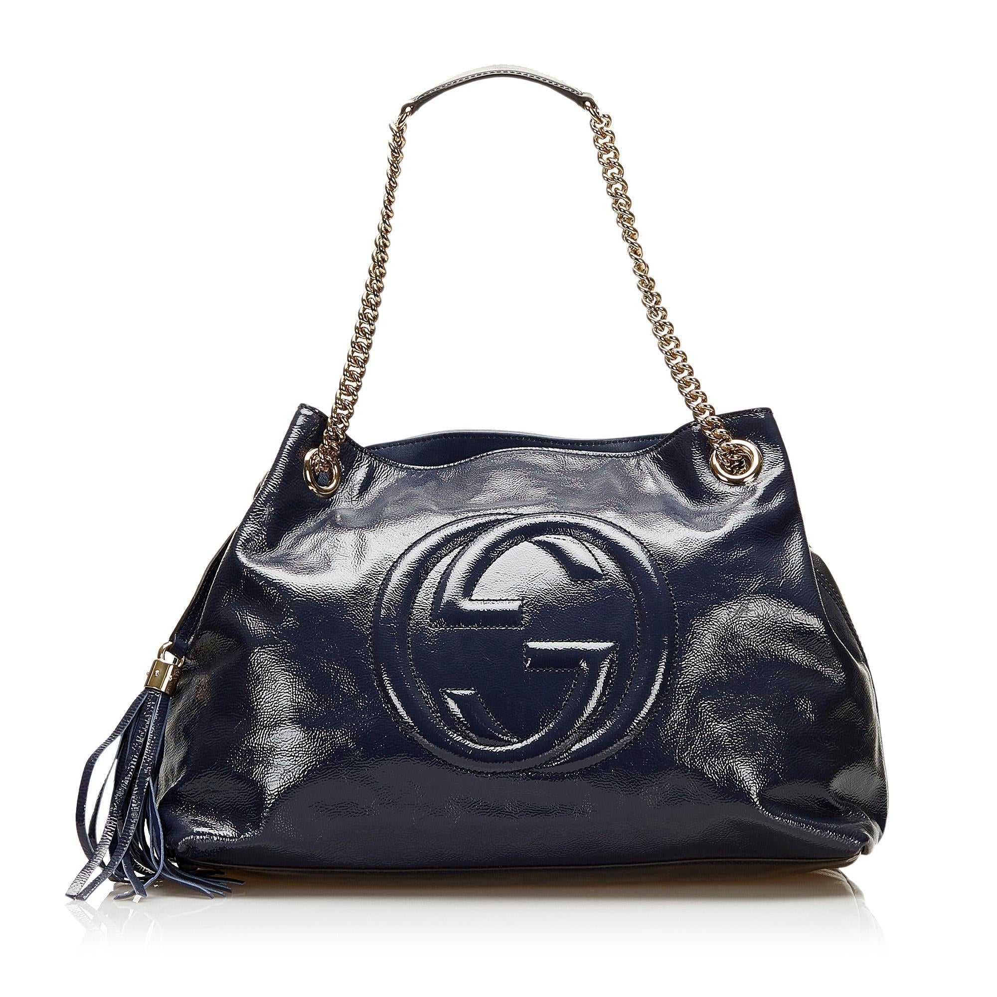 Gucci Medium 1:1 Rep Leather Soho Chain Tote (SHG-6iuy6S)