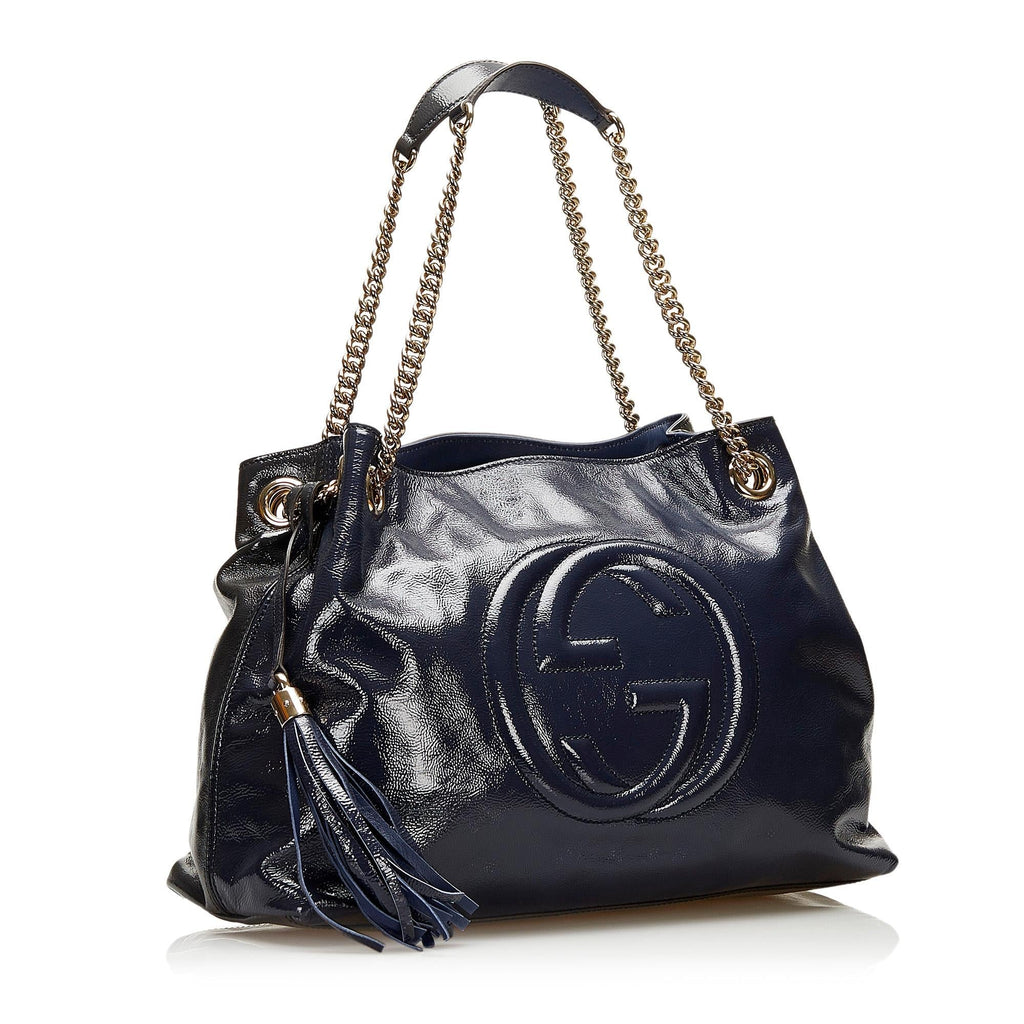 Gucci Medium 1:1 Rep Leather Soho Chain Tote (SHG-6iuy6S)