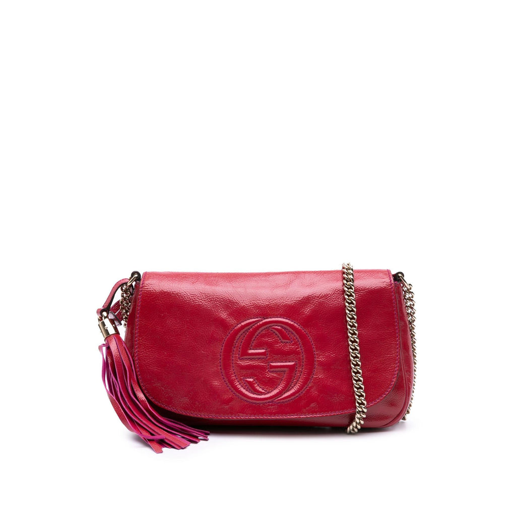 Gucci Medium PatLBt Soho Chain Flap Crossbody