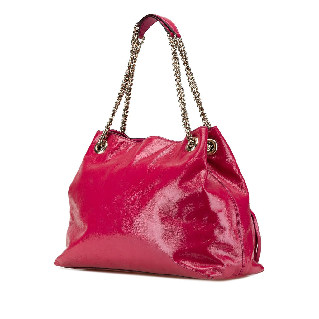 Gucci Medium PatLBt Soho Chain Tote