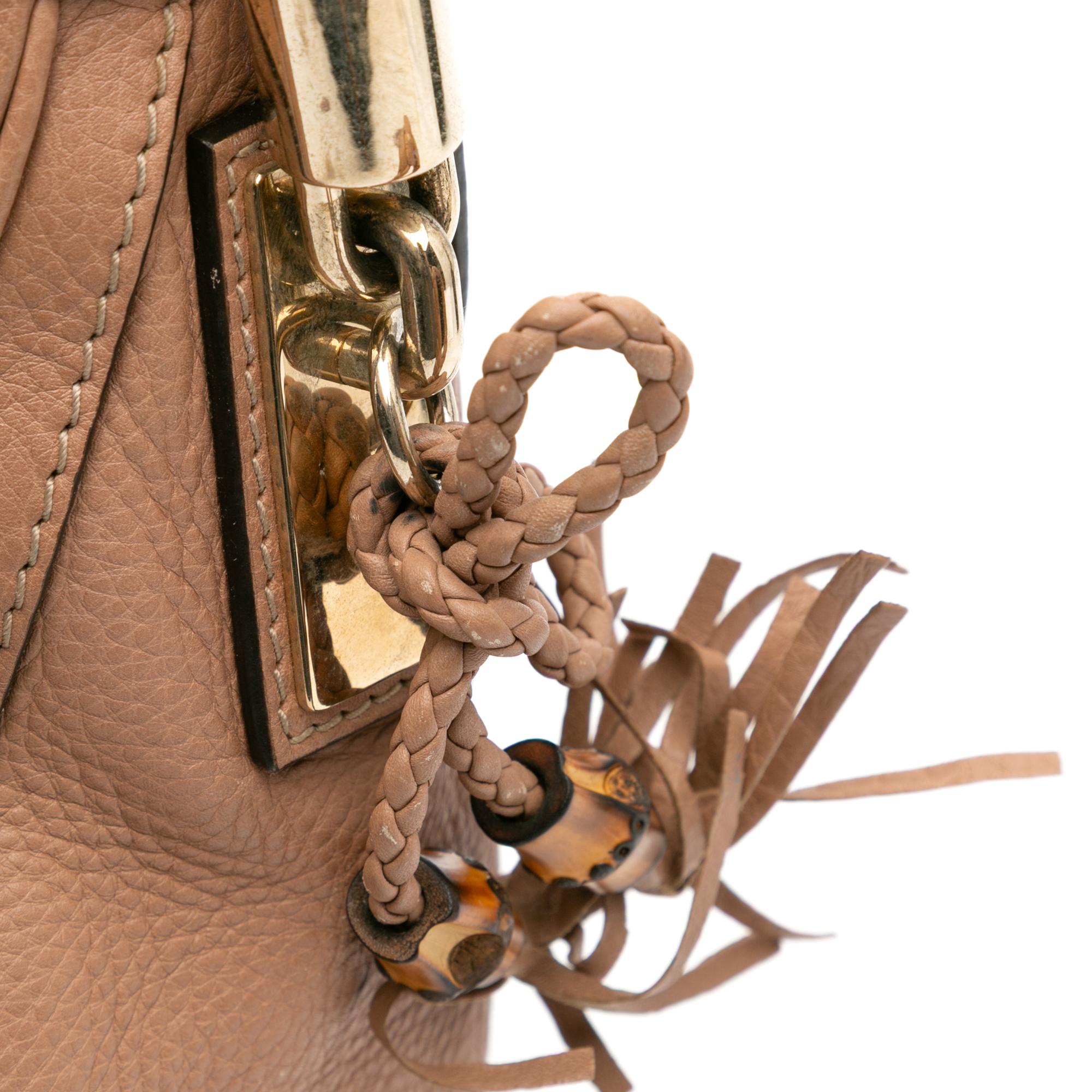 Gucci Medium Pebbled Calfskin Bella Shoulder Bag