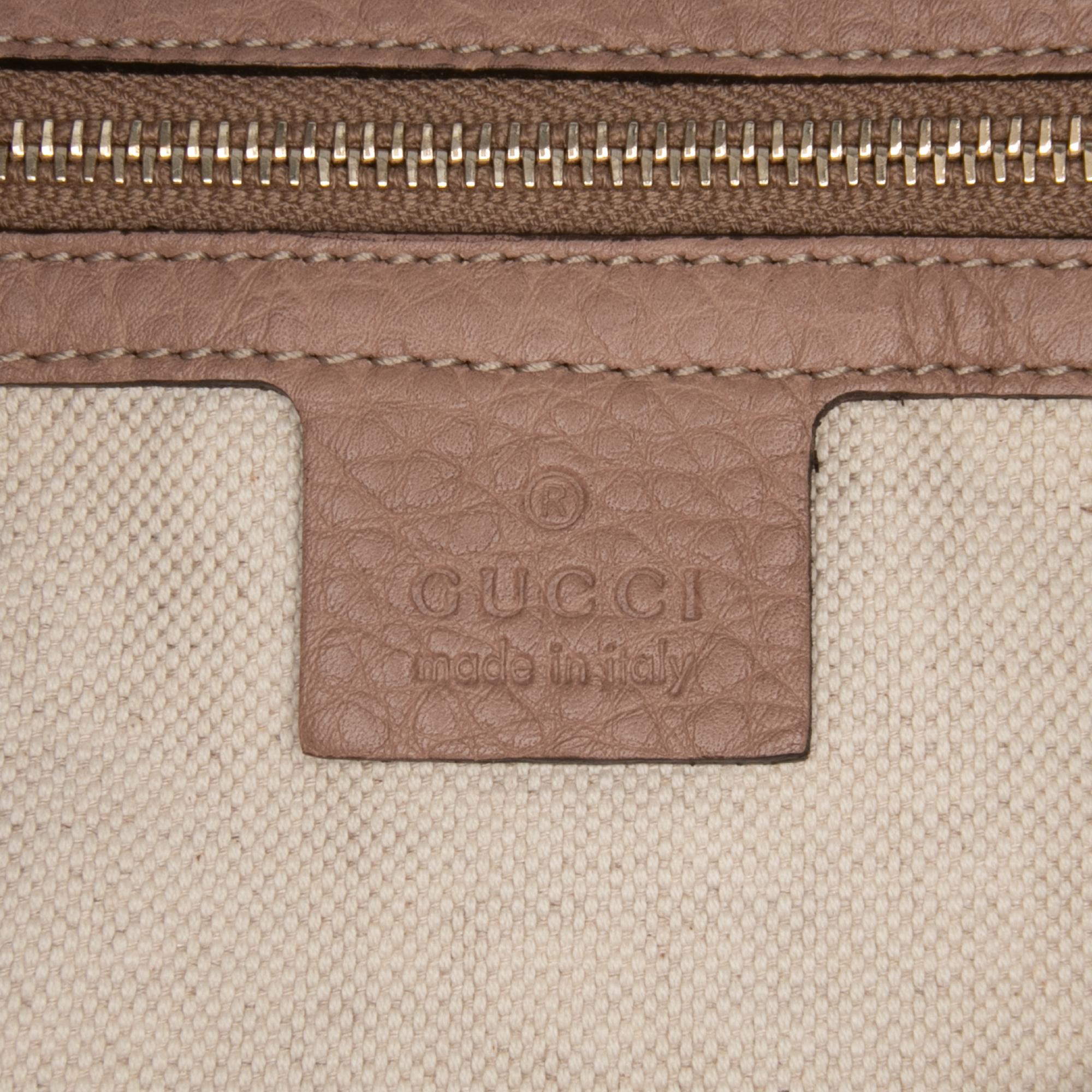 Gucci Medium Pebbled Calfskin Bella Shoulder Bag