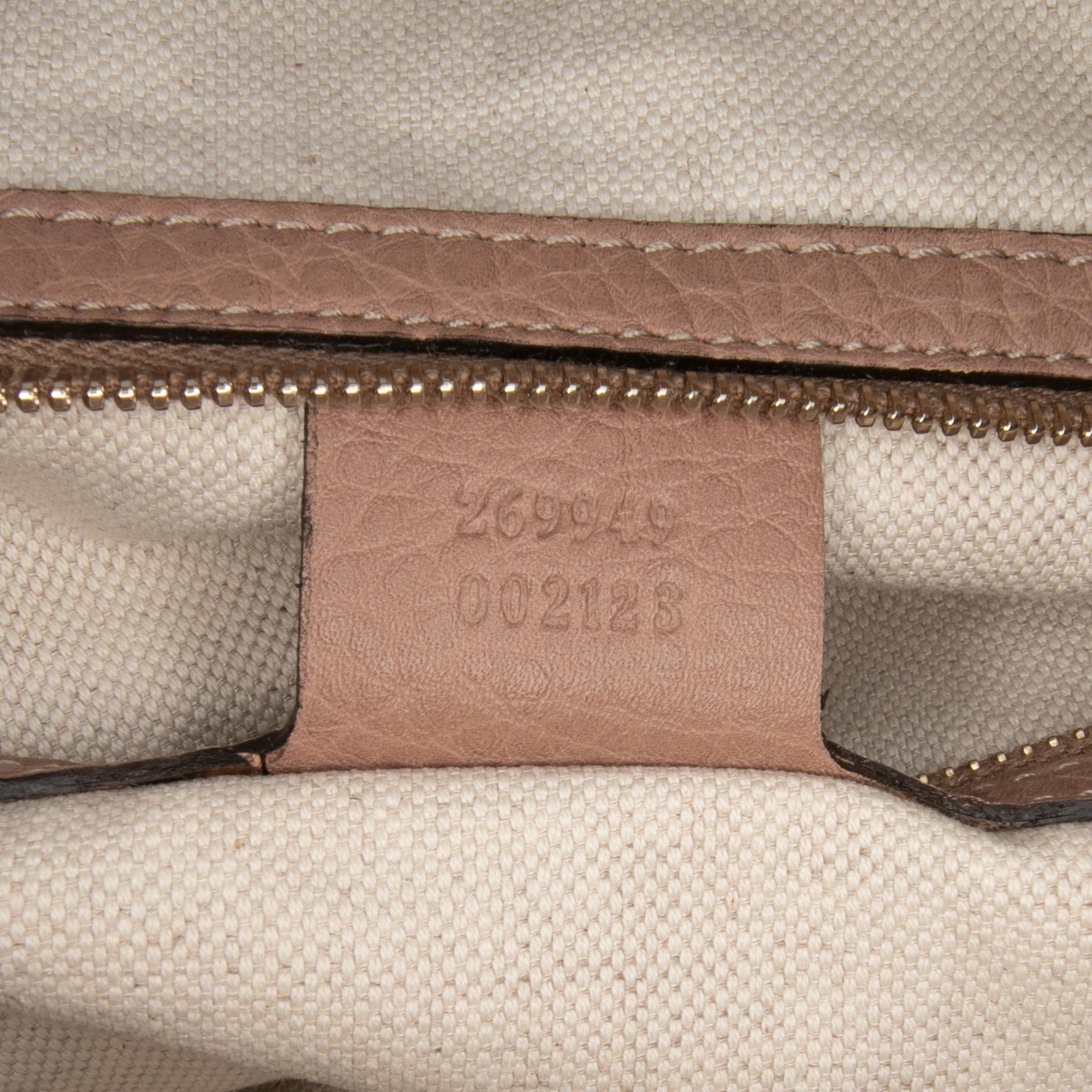 Gucci Medium Pebbled Calfskin Bella Shoulder Bag