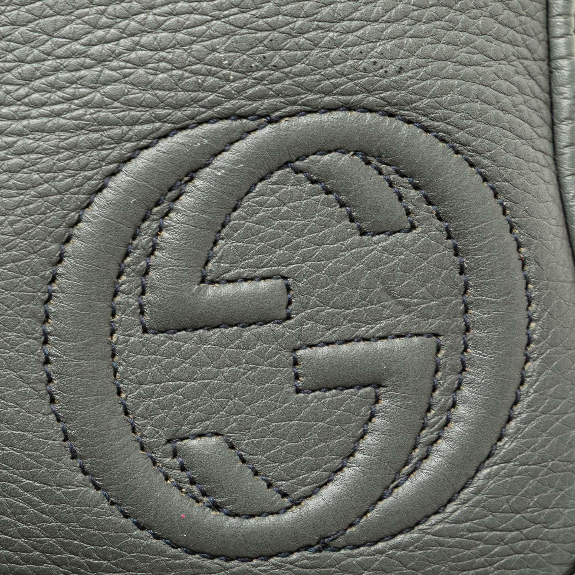 Gucci Medium Pebbled Calfskin Soho Messenger Bag