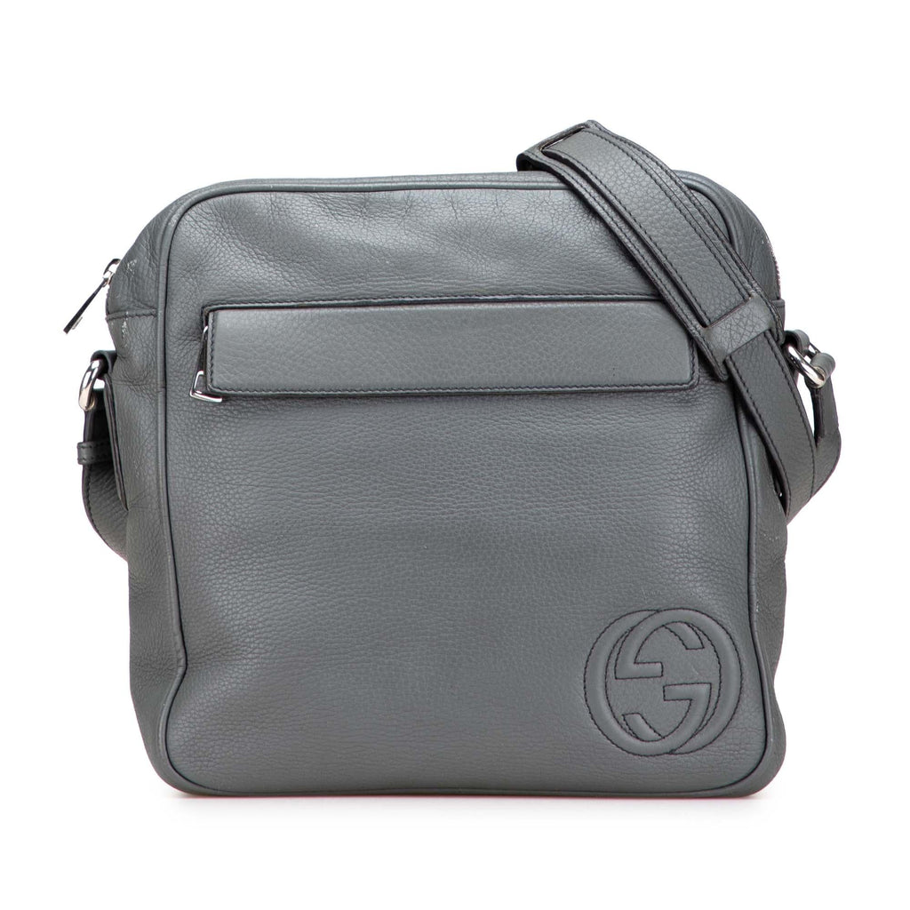 Gucci Medium Pebbled Calfskin Soho Messenger Bag