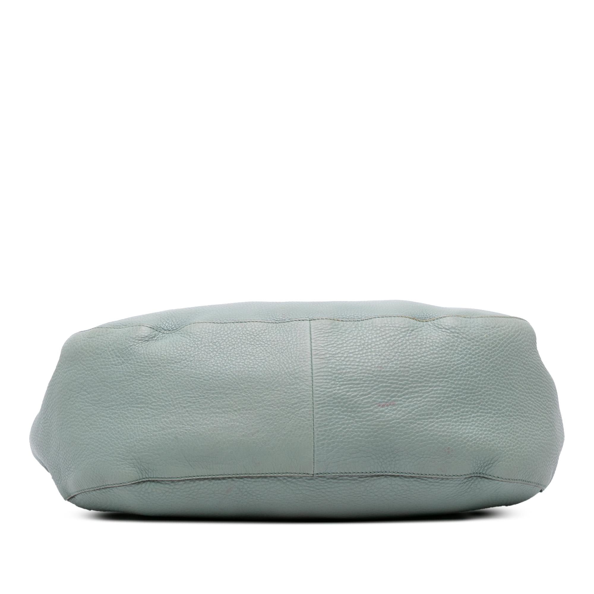 Gucci Medium Pebbled Calfskin Twill Tote