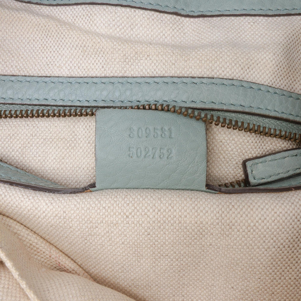 Gucci Medium Pebbled Calfskin Twill Tote