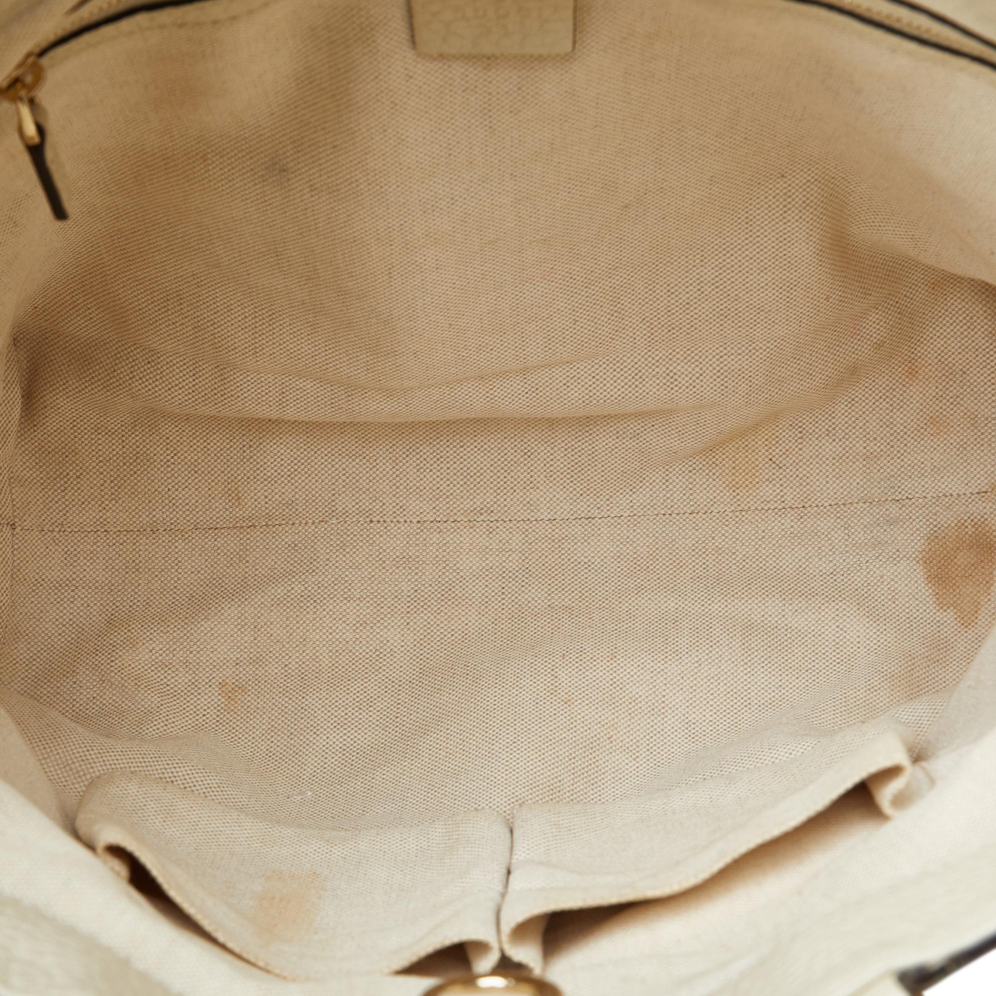Gucci Medium Raffia Bamboo Shopper Tote (SHG-huzjM4)