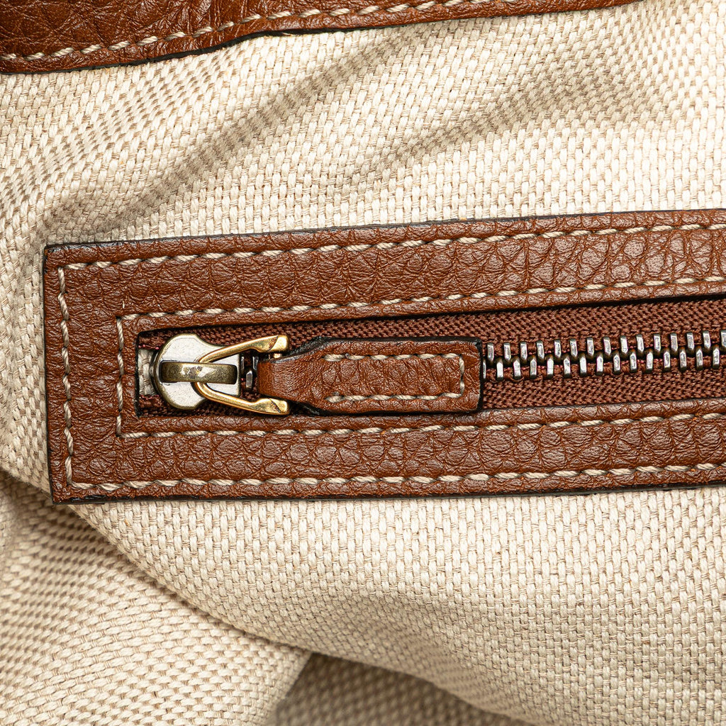 Gucci Medium Raffia Soho Chain Tote