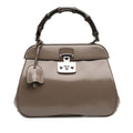 Gucci Medium Smooth Calfskin Bamboo Lady Lock Handbag