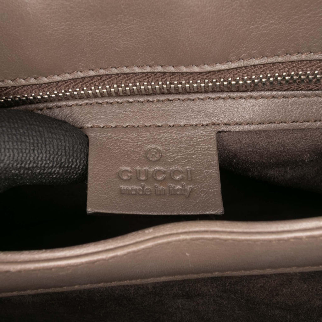 Gucci Medium Smooth Calfskin Bamboo Lady Lock Handbag