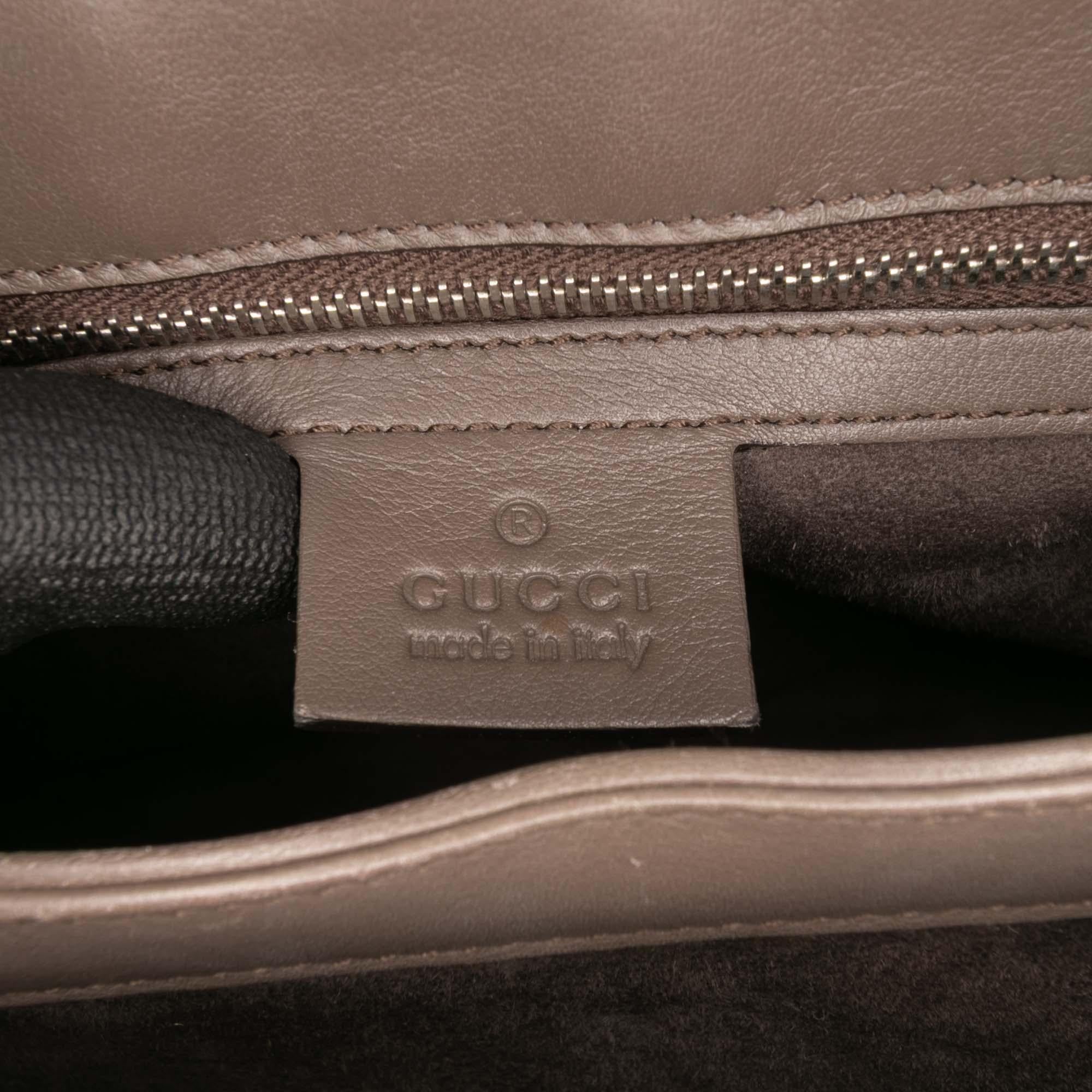 Gucci Medium Smooth Calfskin Bamboo Lady Lock Handbag